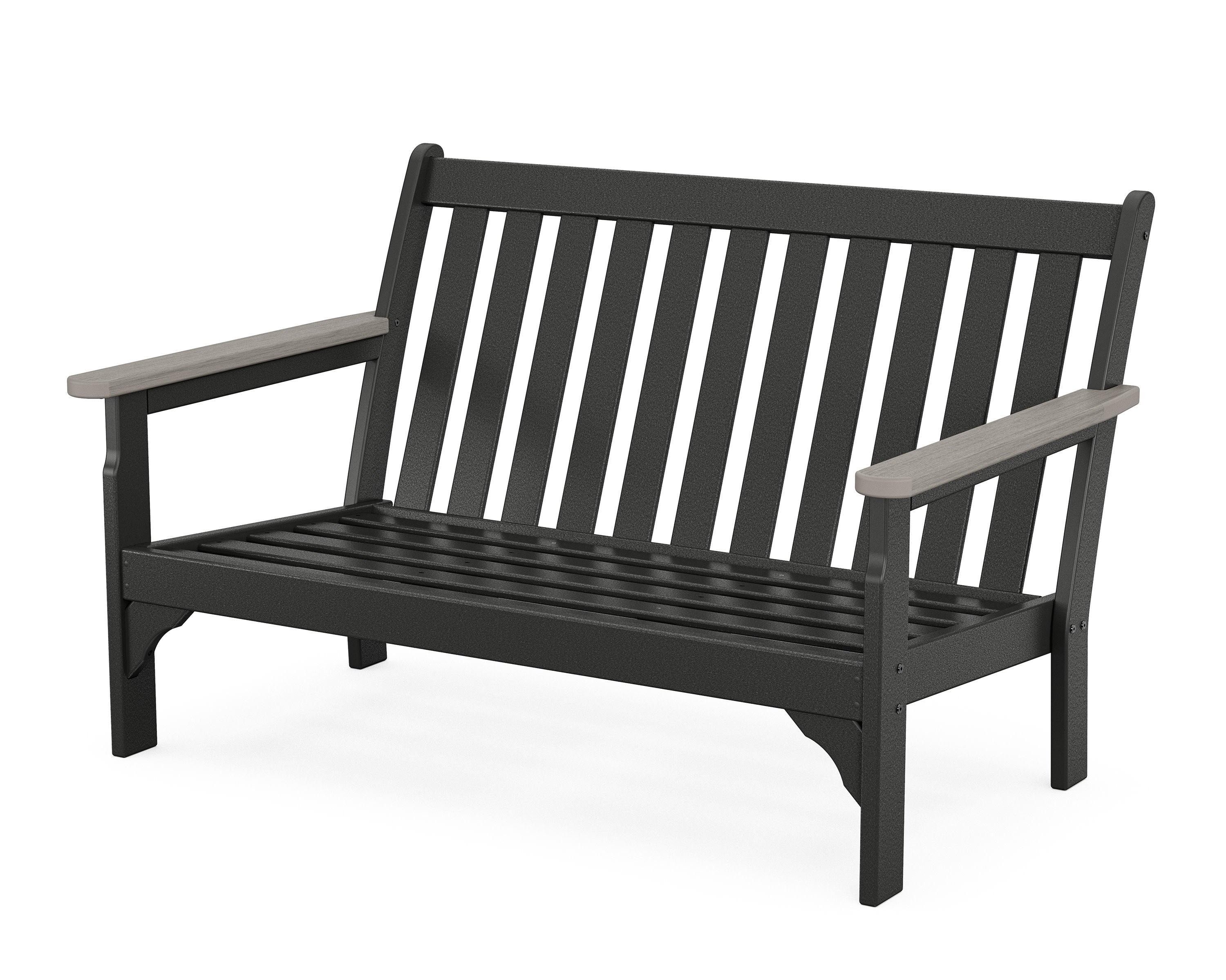 Vineyard Loveseat Frame in Black / Driftwood