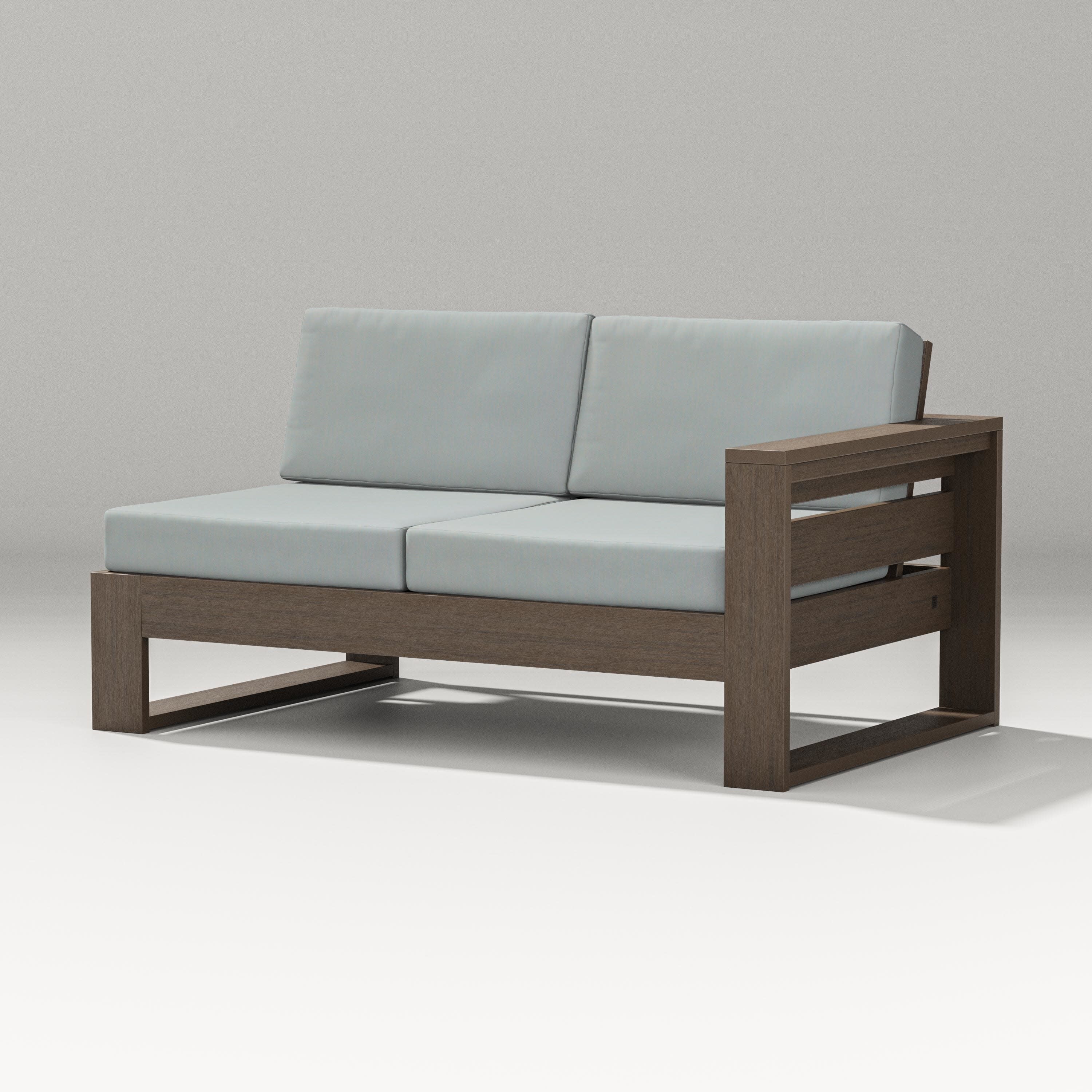 Latitude Modular Right Arm Loveseat in Kona / Spa