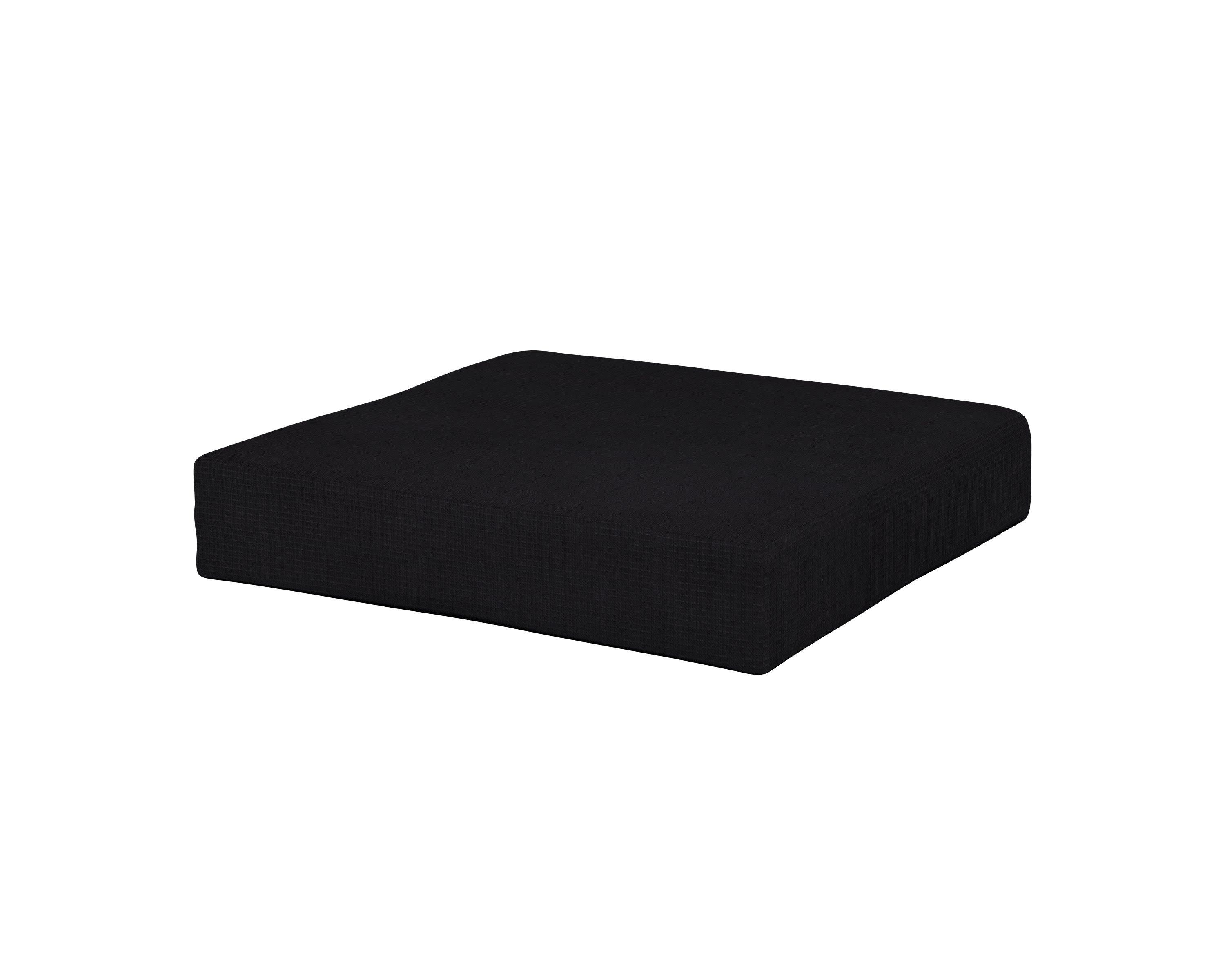 Prescott Ottoman Cushion in Midnight Linen