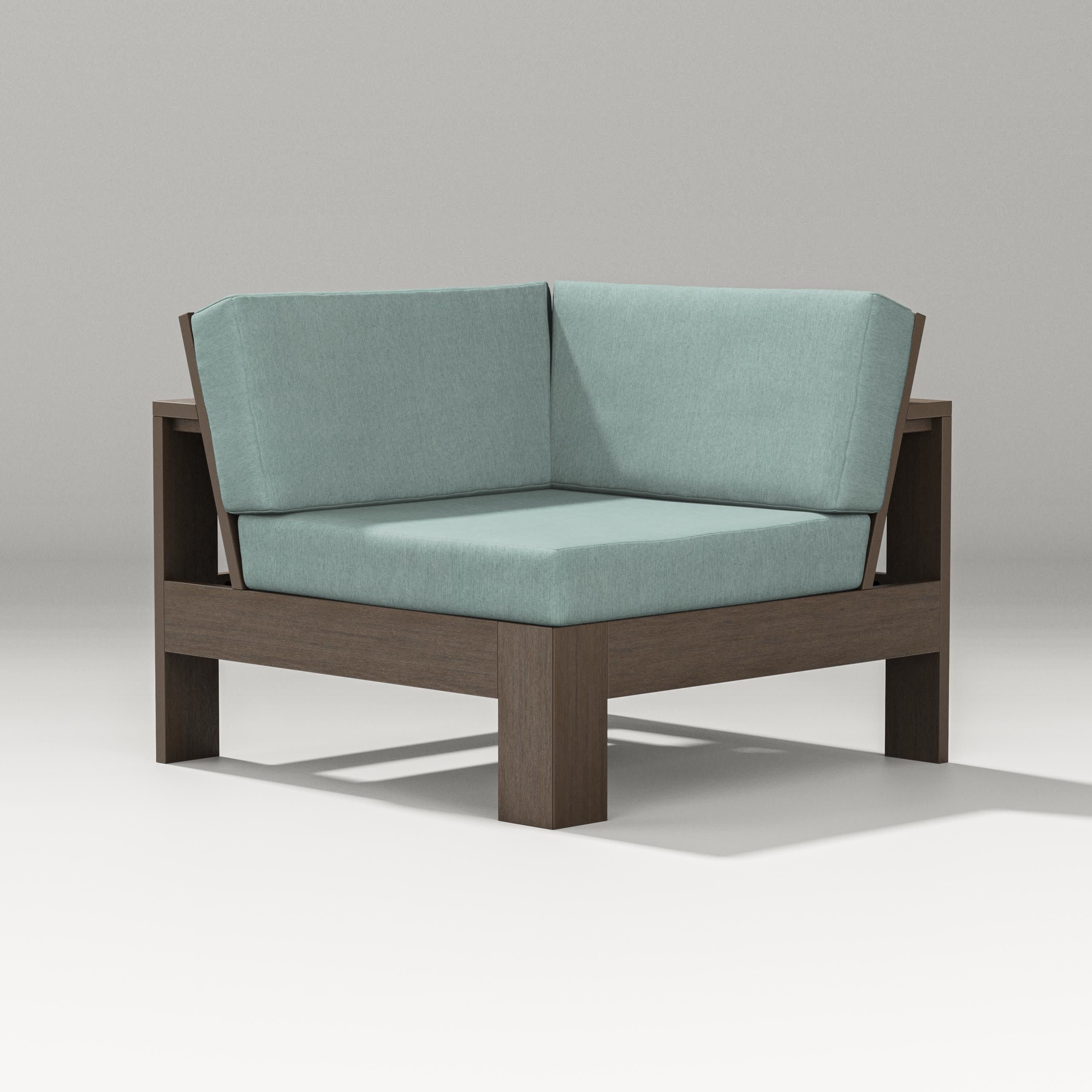 Latitude Modular Corner Chair in Kona / Glacier Spa