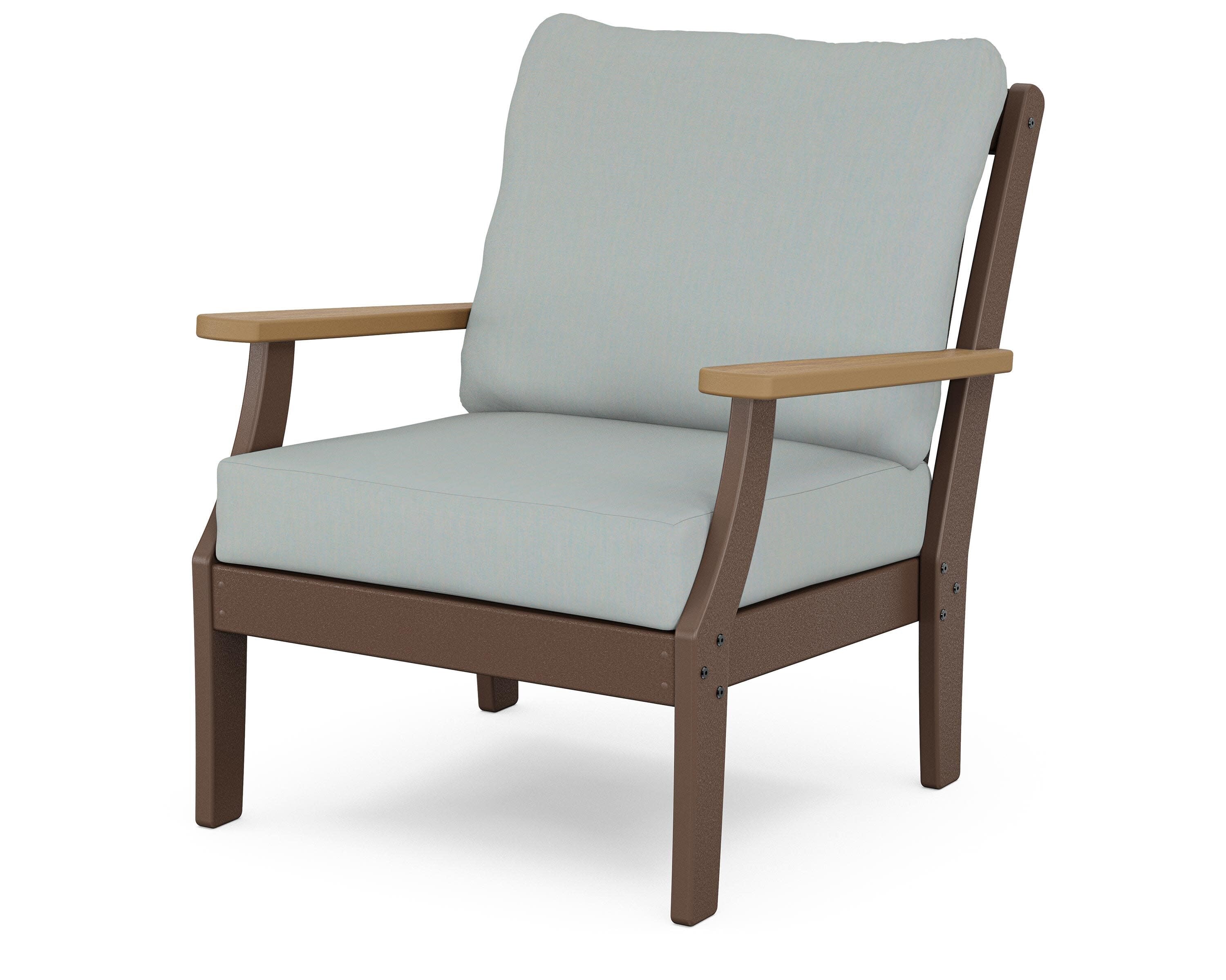 Braxton Deep Seating Chair in Mahogany / Natural / Spa