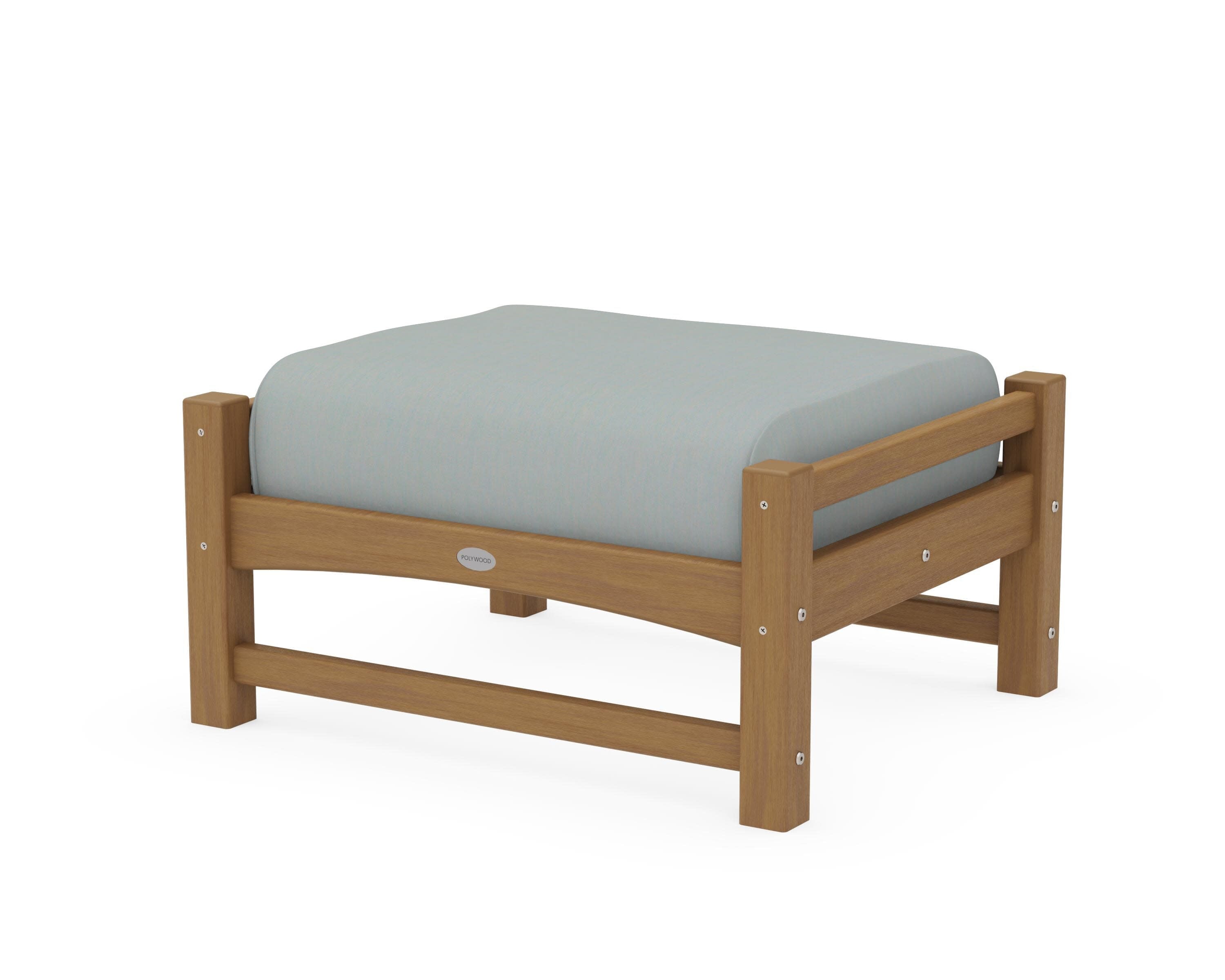 Club Ottoman in Natural / Spa