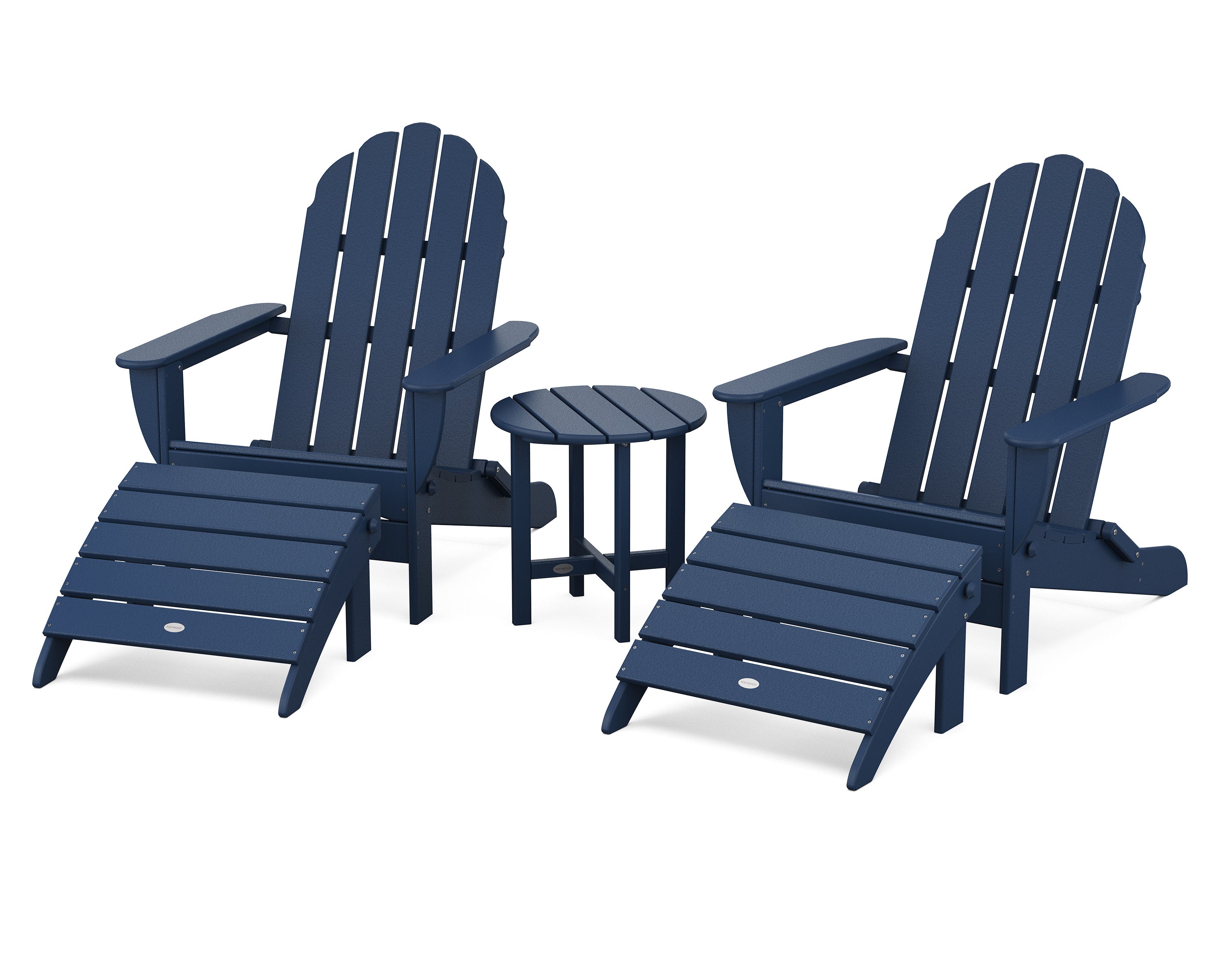 Classic Oversized Adirondack 5-Piece Casual Set in Navy