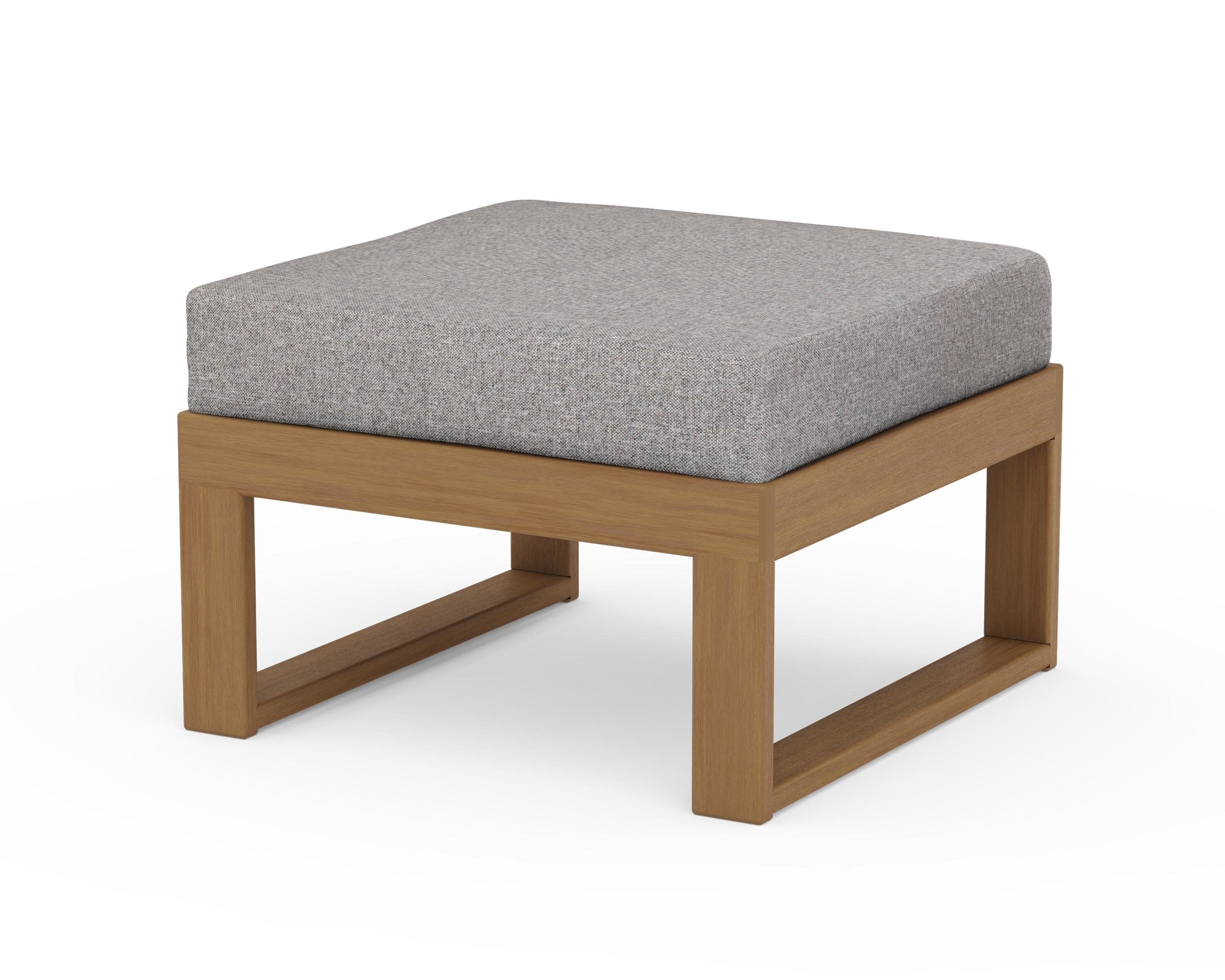 Modular Ottoman - Modern in Natural / Grey Mist