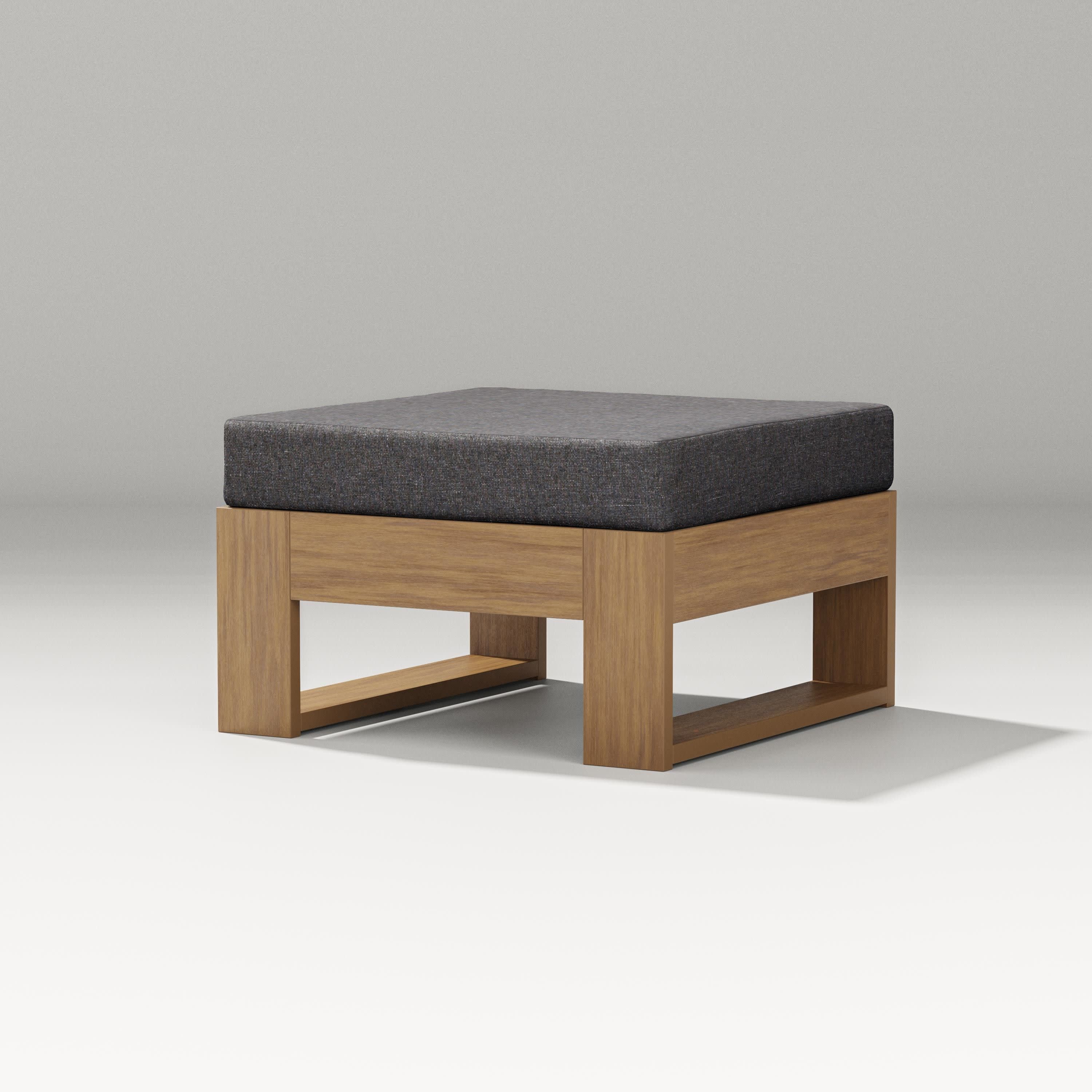 Latitude Lounge Ottoman in Natural / Ash Charcoal