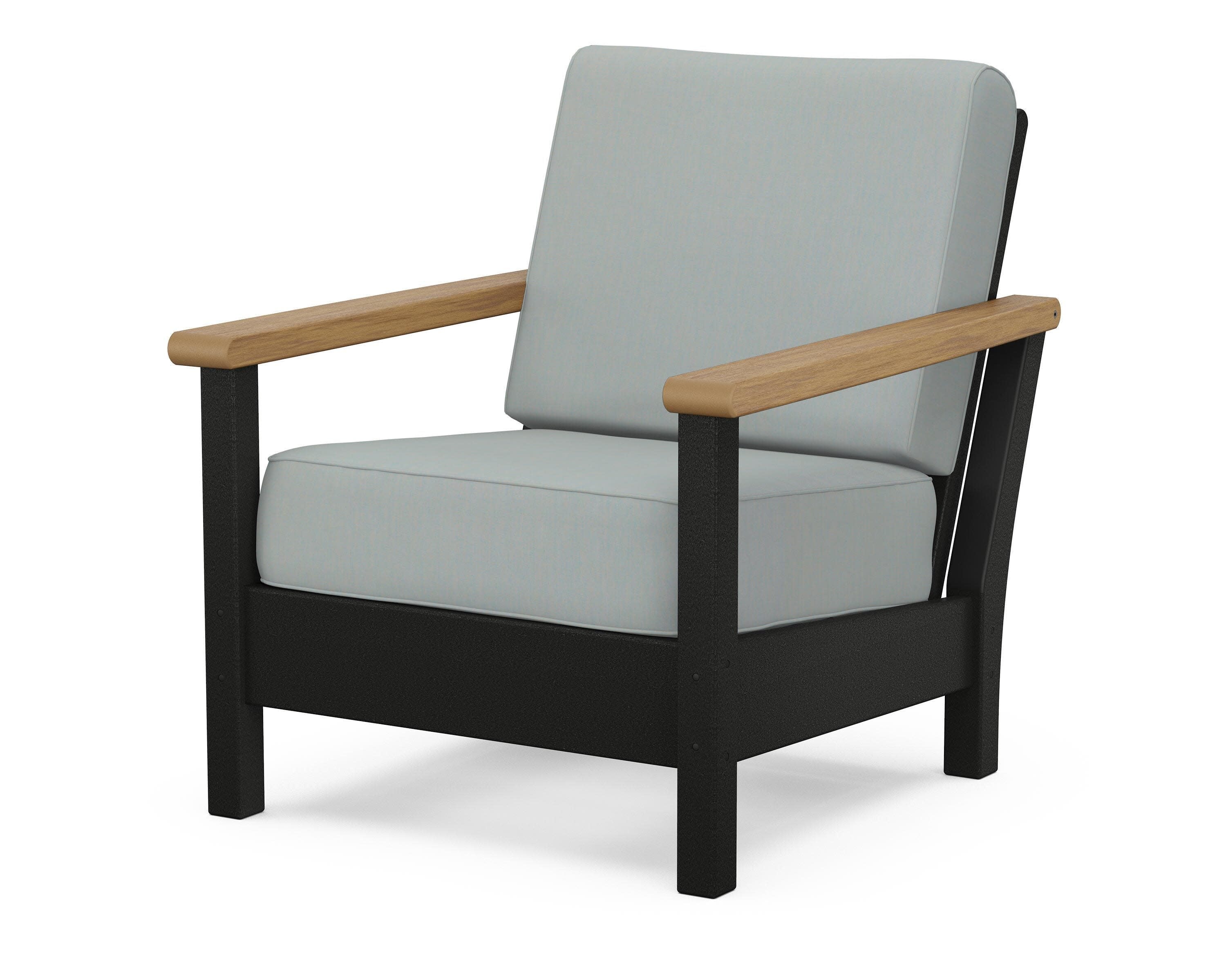 Harbour Deep Seating Chair in Black / Natural / Spa