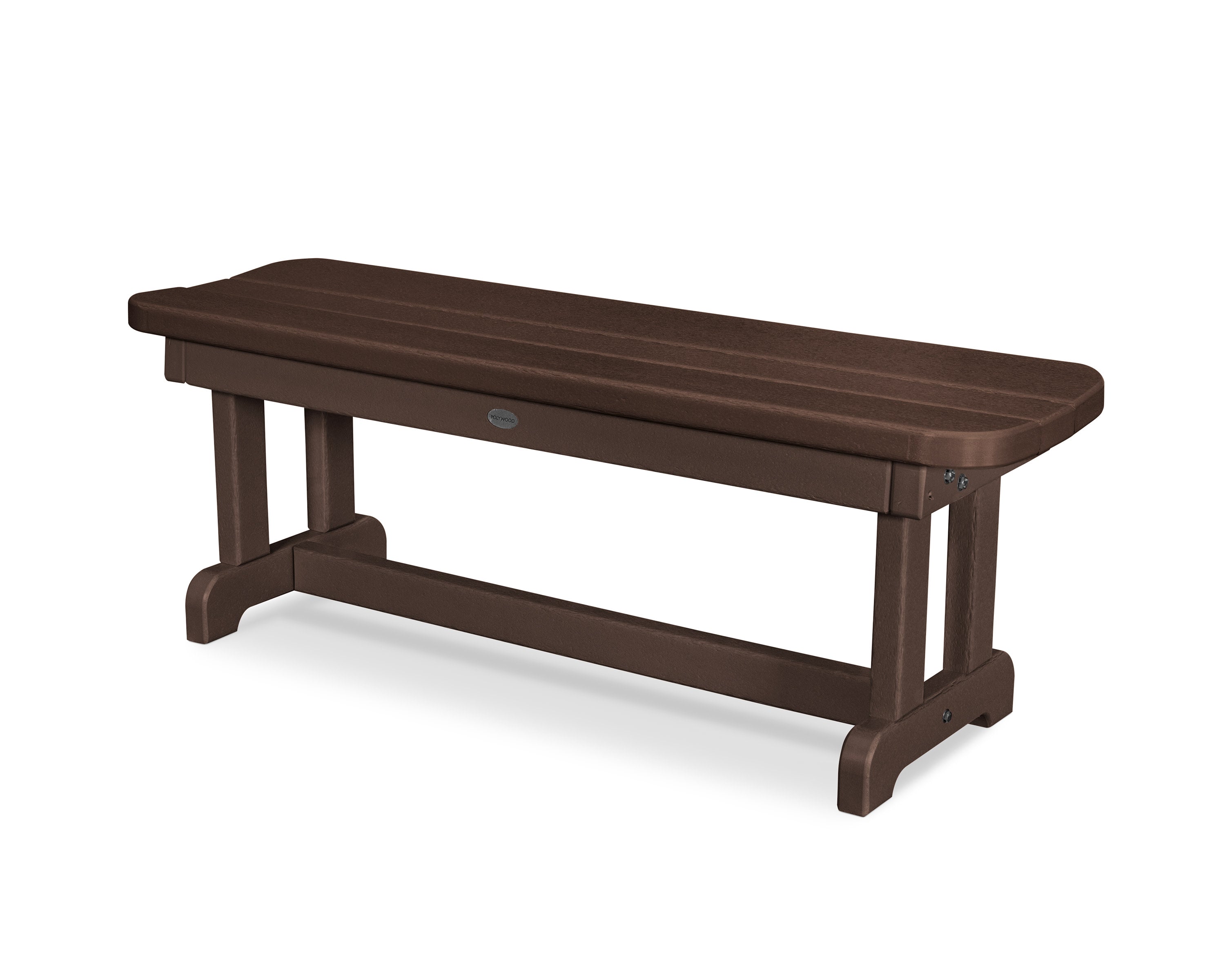 Park 48" Backless Bench in Mahogany