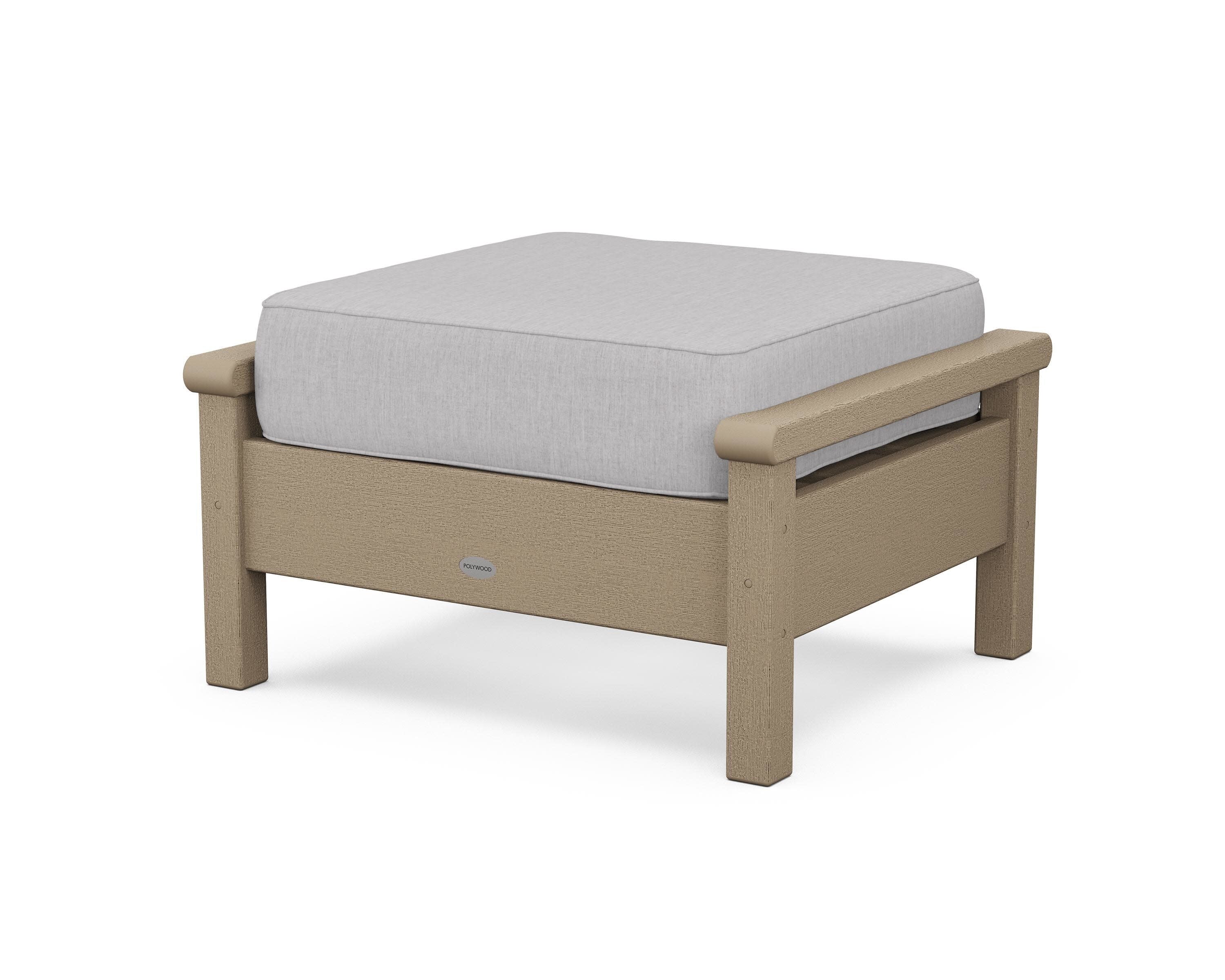 Harbour Deep Seating Ottoman in Vintage Sahara / Granite
