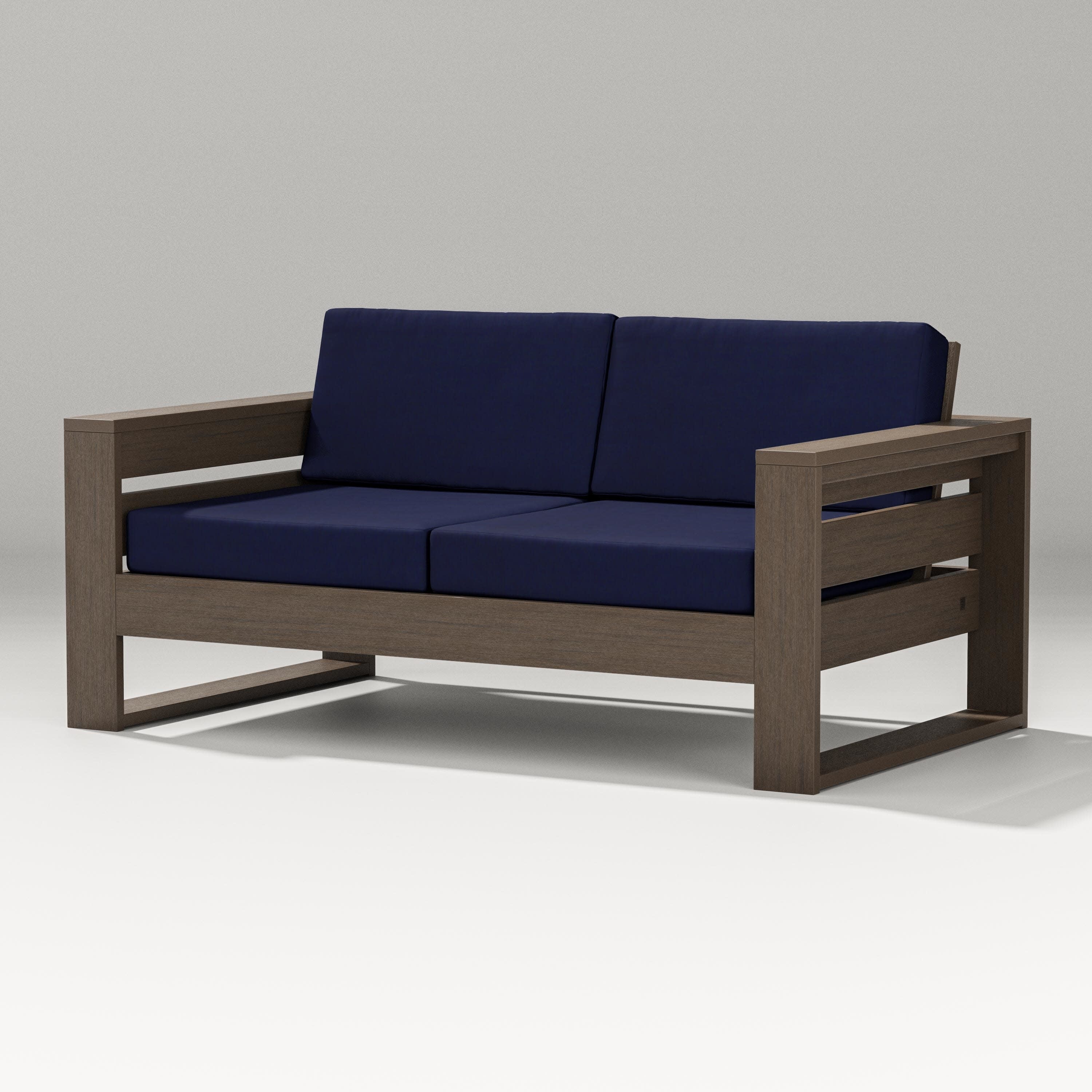 Latitude Loveseat in Kona / Navy