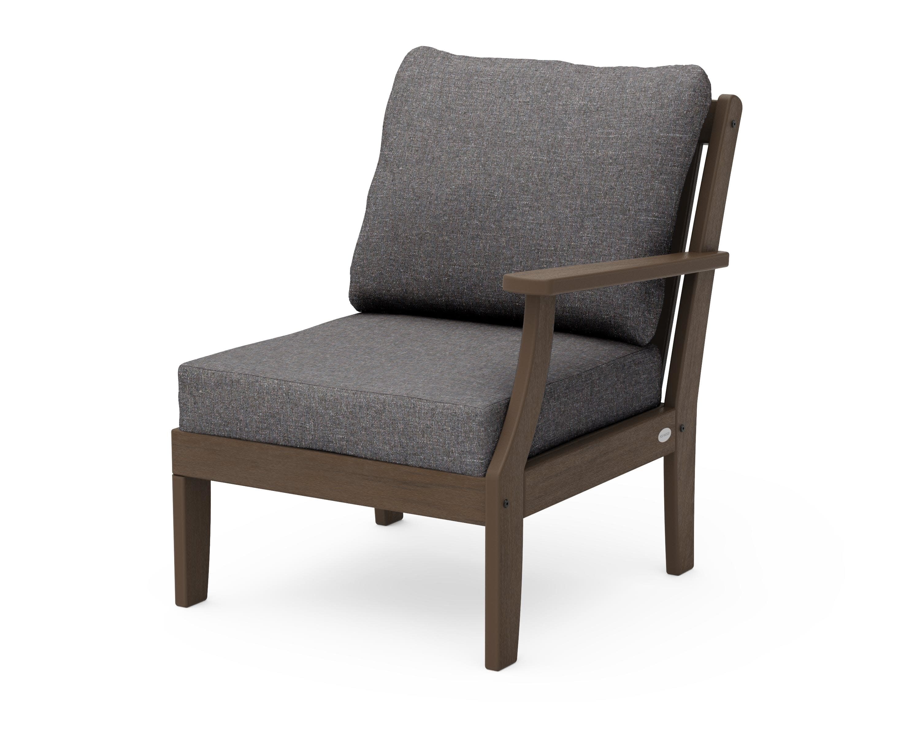 Braxton Modular Right Arm Chair in Kona / Ash Charcoal
