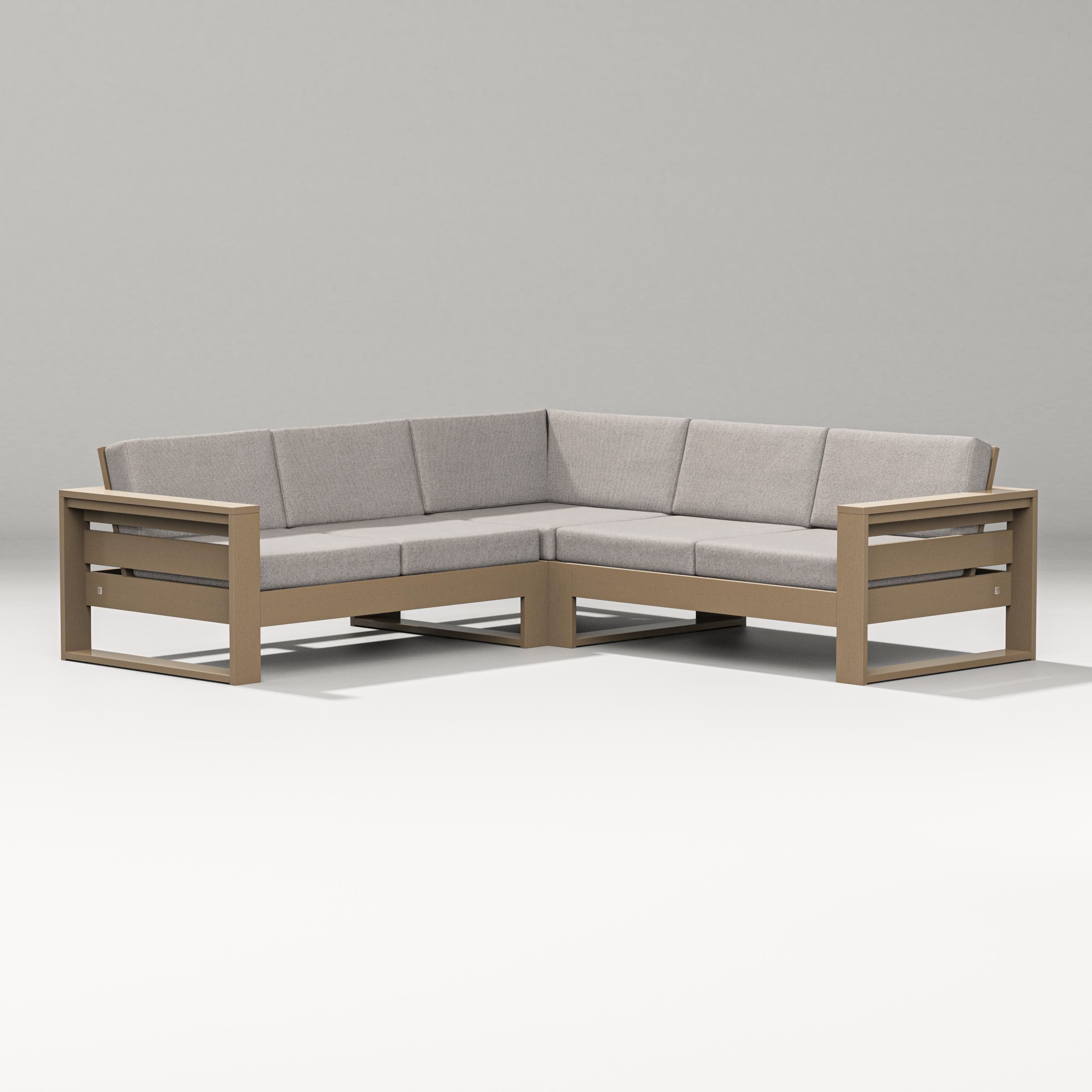 Latitude Corner Sectional in Vintage Sahara / Weathered Tweed