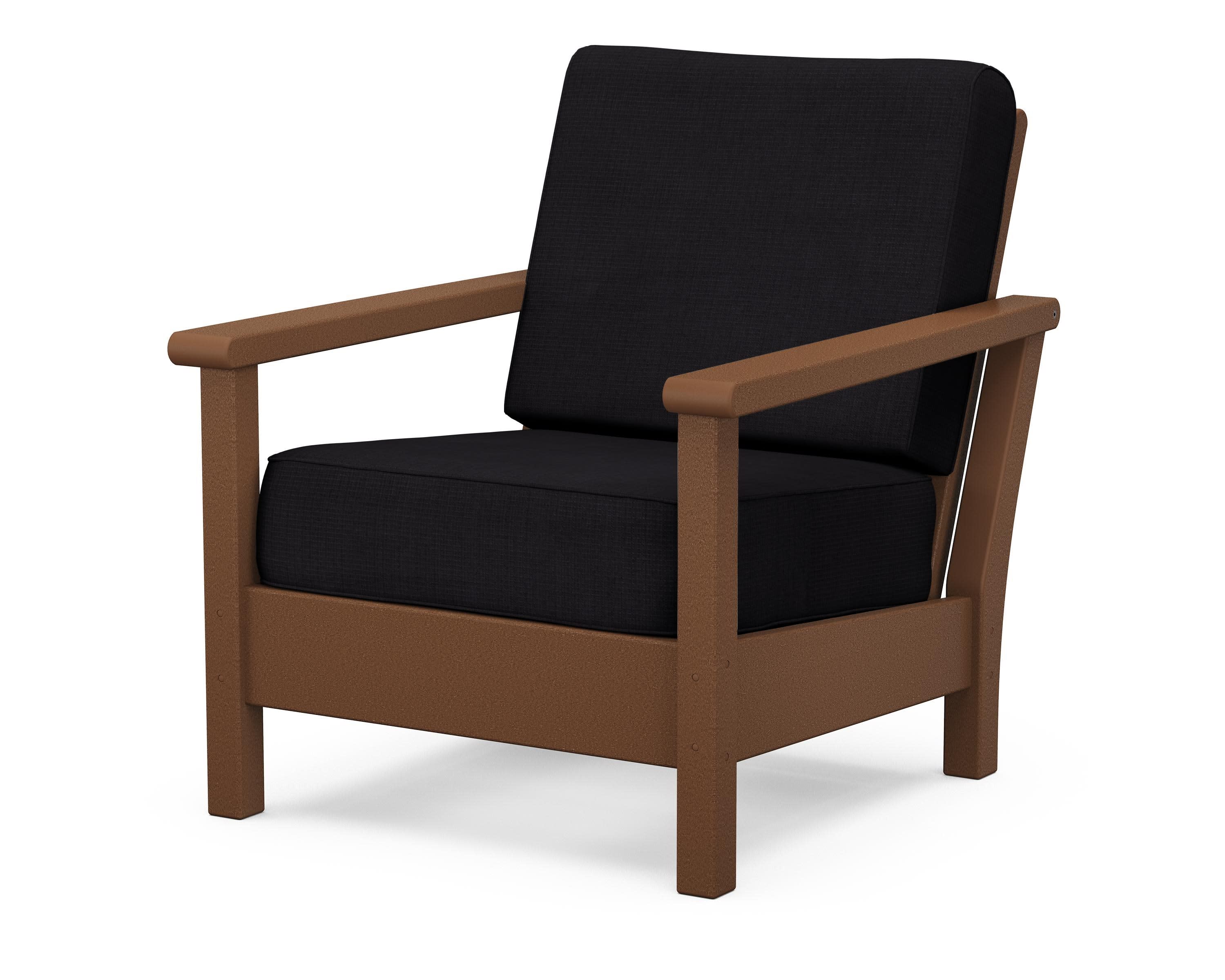 Harbour Deep Seating Chair in Teak / Midnight Linen