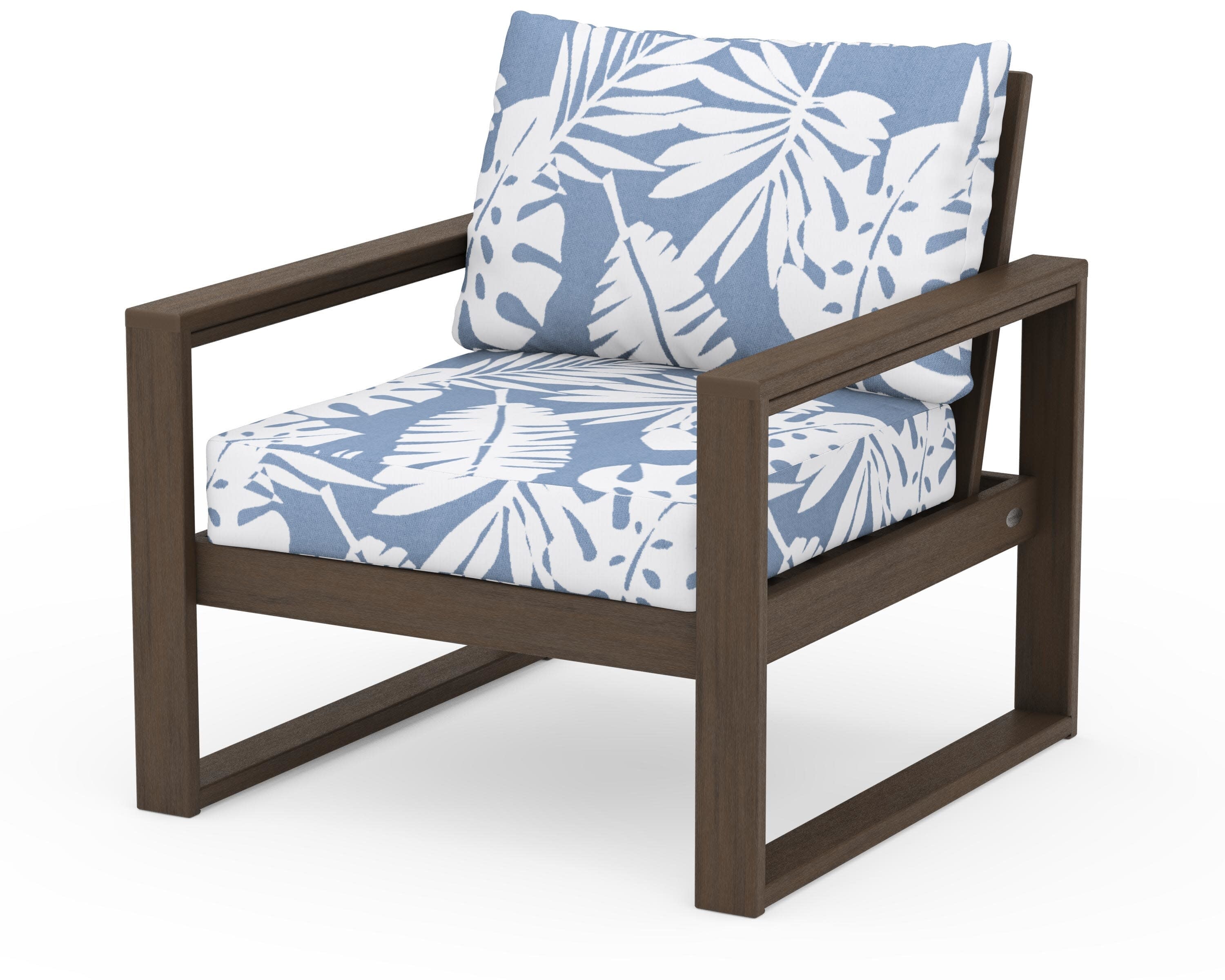 EDGE Club Chair in Kona / Leaf Sky Blue