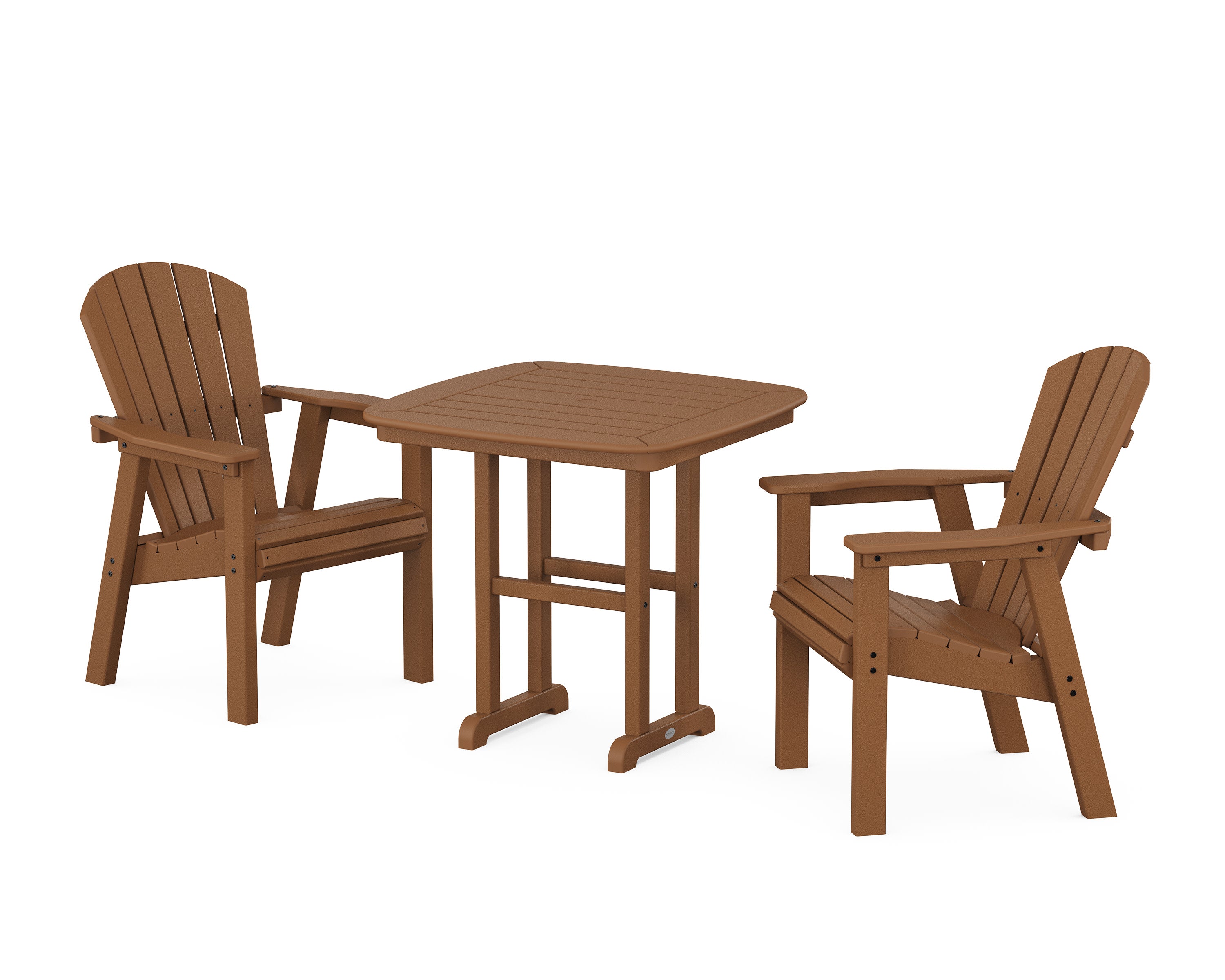 Seashell 3-Piece Dining Set in Teak