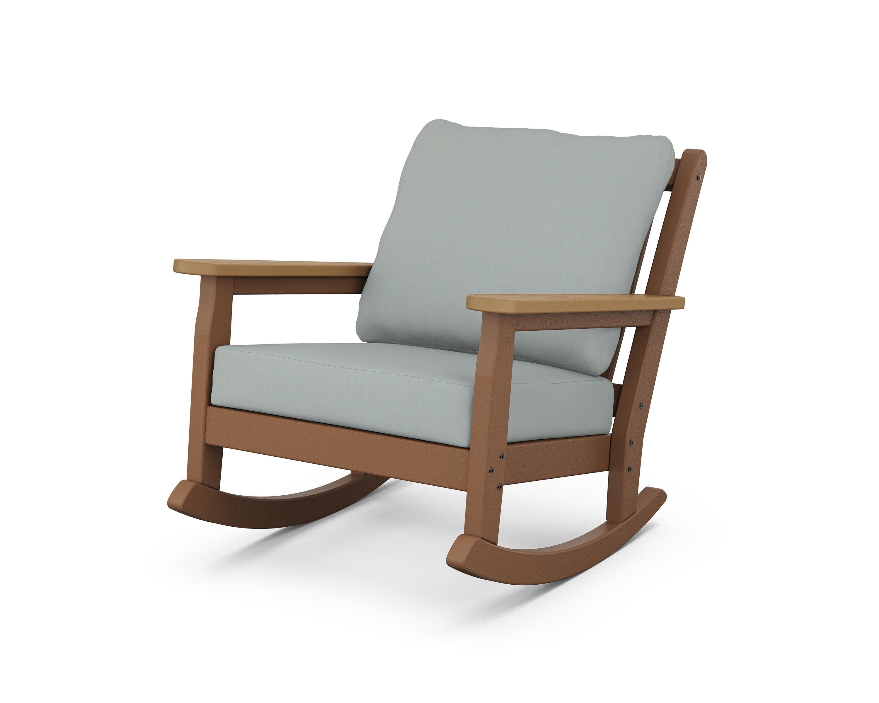 Chippendale Deep Seating Rocking Chair in Teak / Natural / Spa