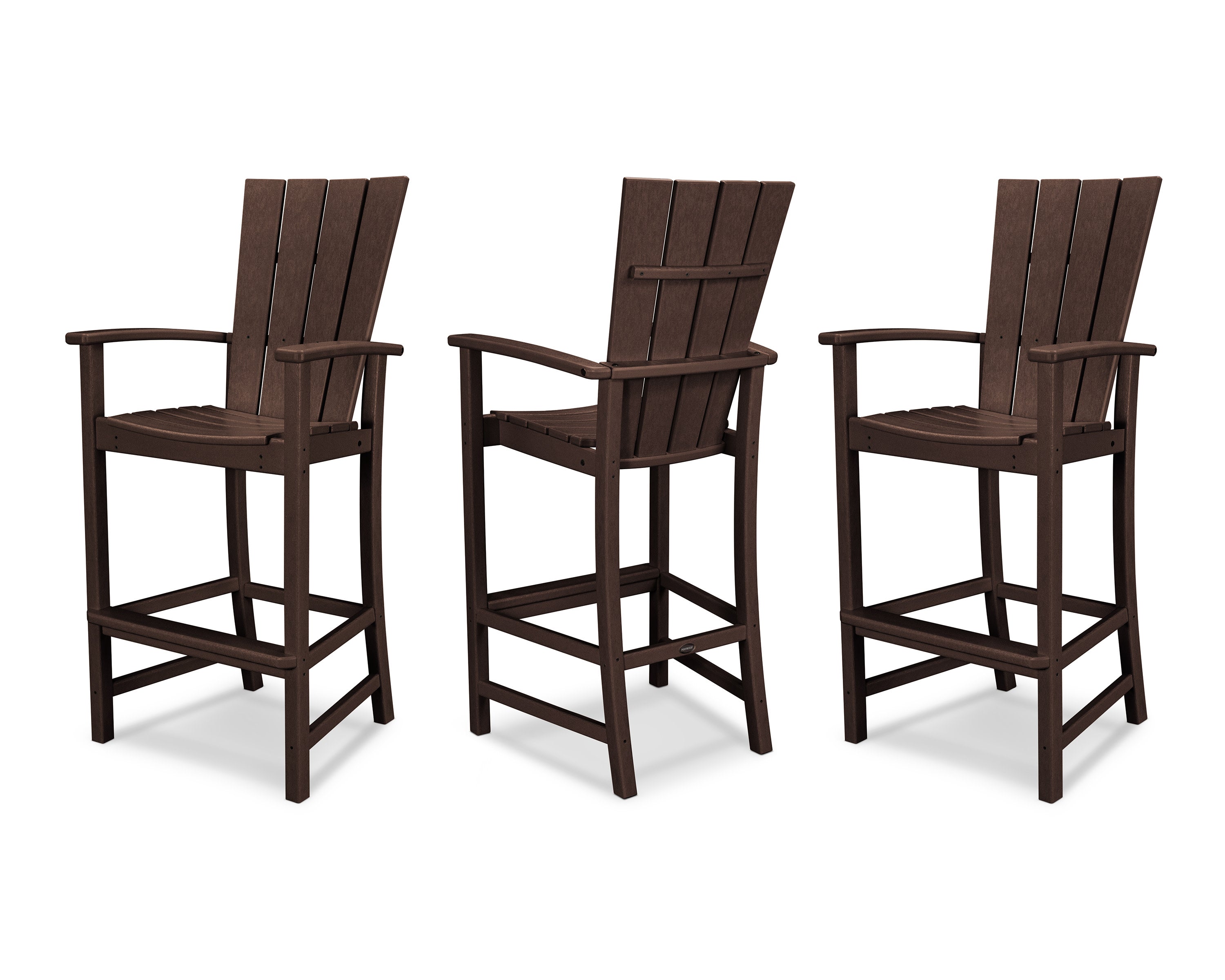 Quattro 3-Piece Bar Set in Mahogany