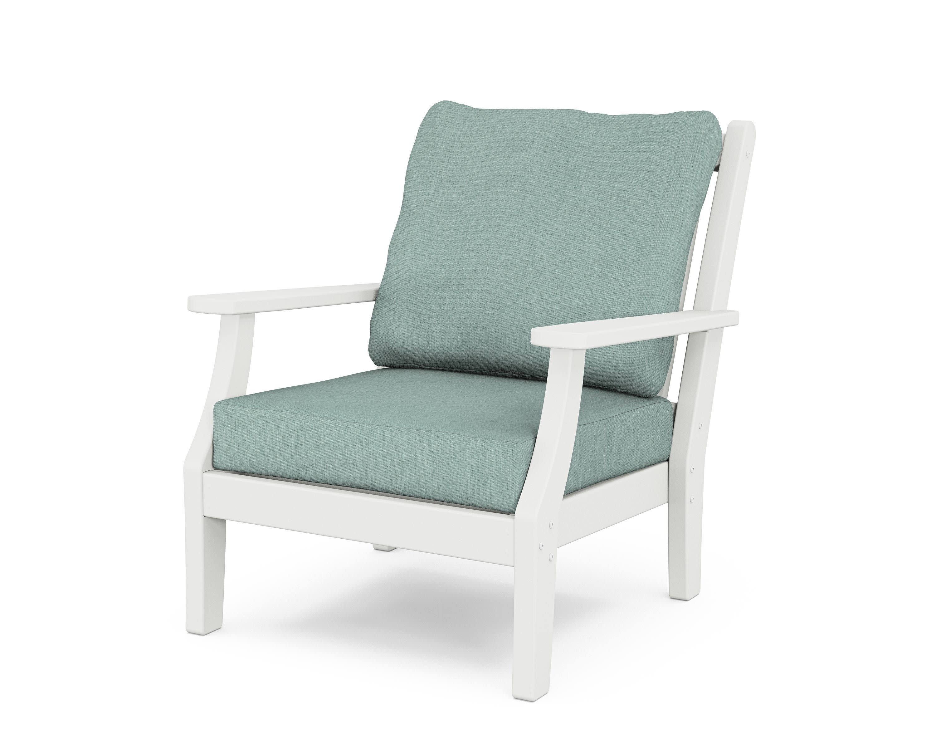 Wovendale Deep Seating Chair in White / Glacier Spa