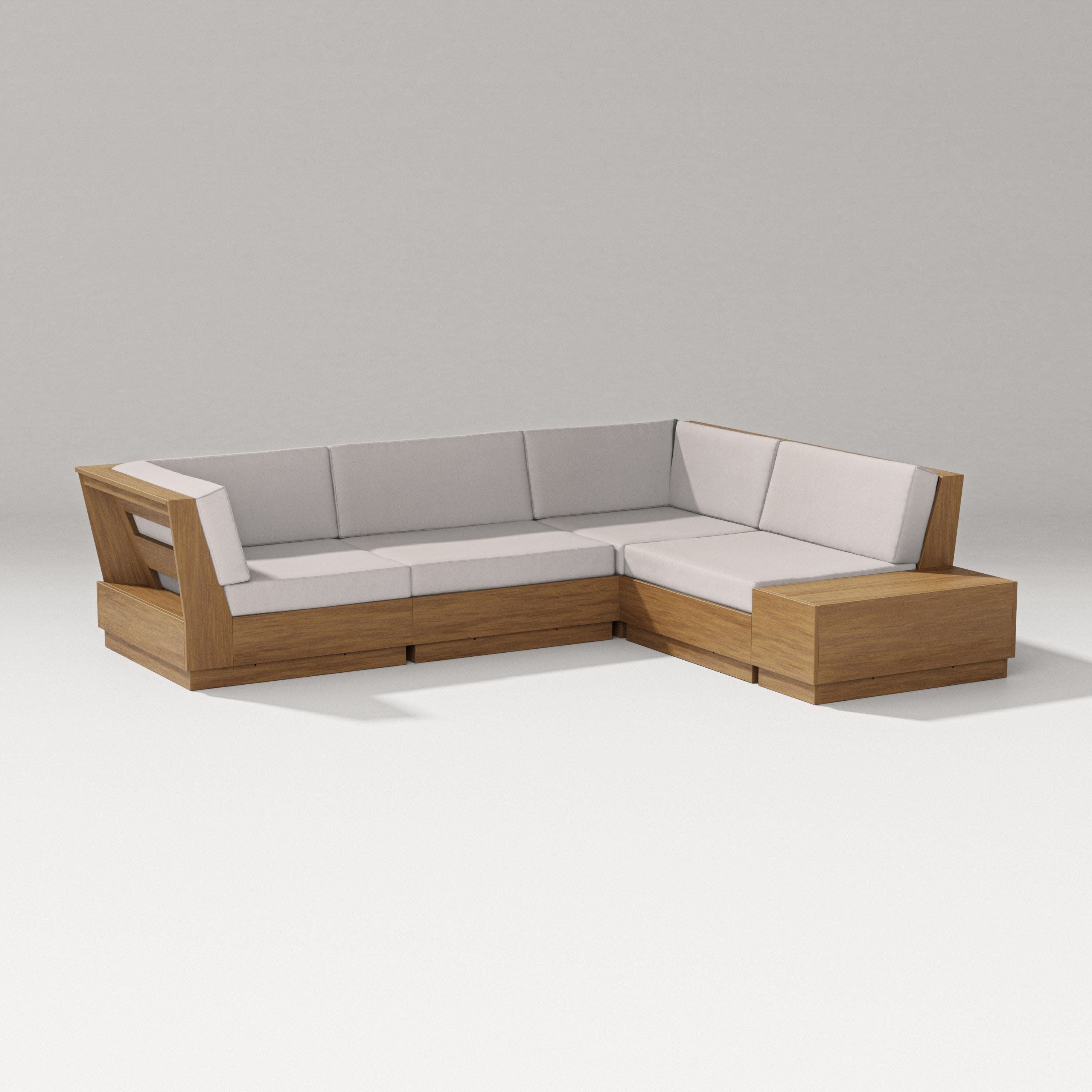Elevate Corner Sectional in Natural / Dune Burlap