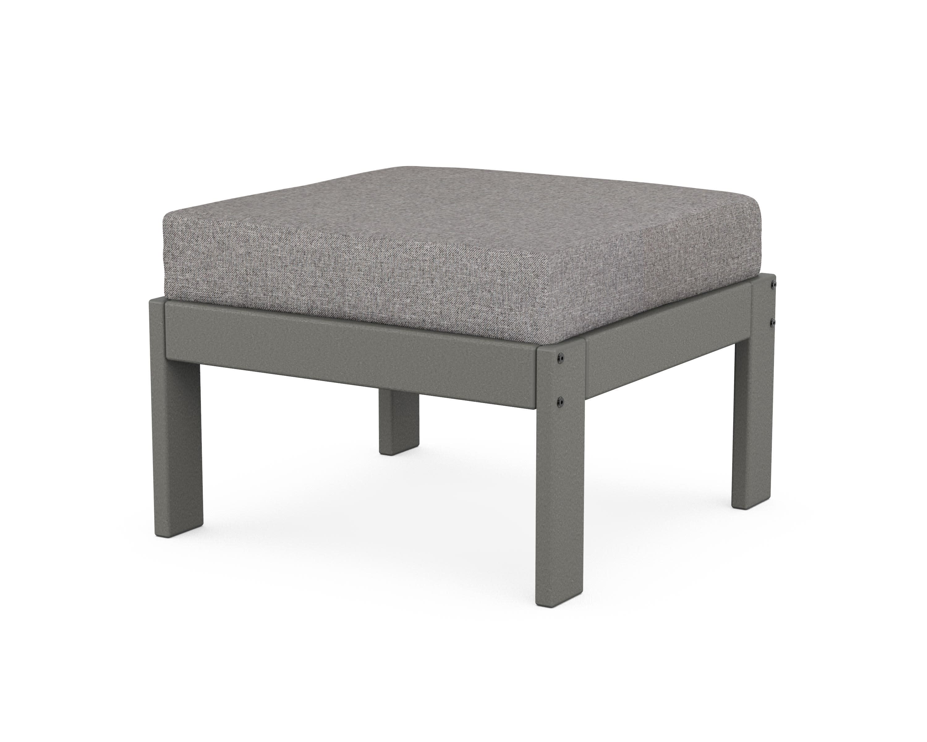 Vineyard Modular Ottoman in Slate Grey / Grey Mist