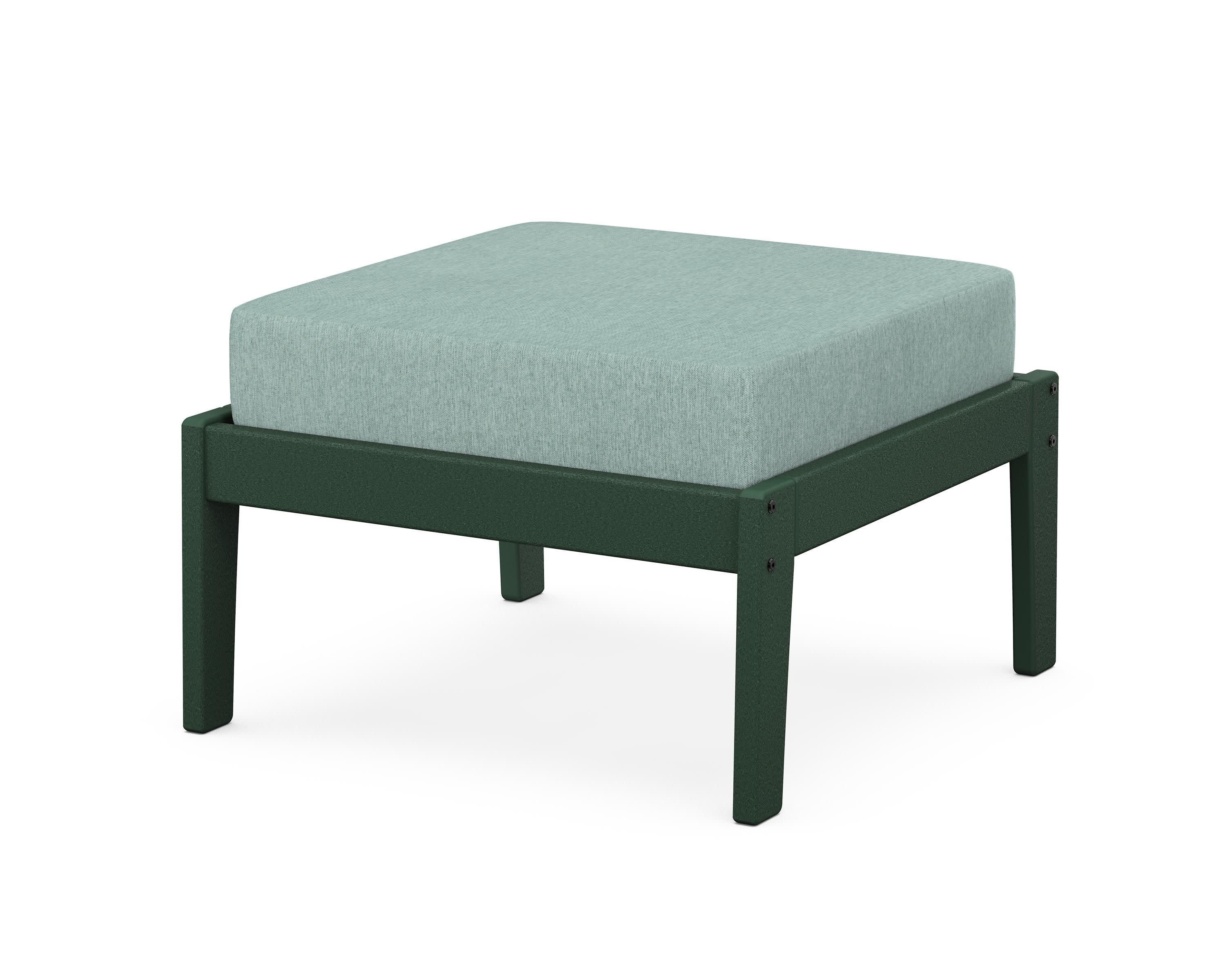 Deep Seating Ottoman in Green / Glacier Spa