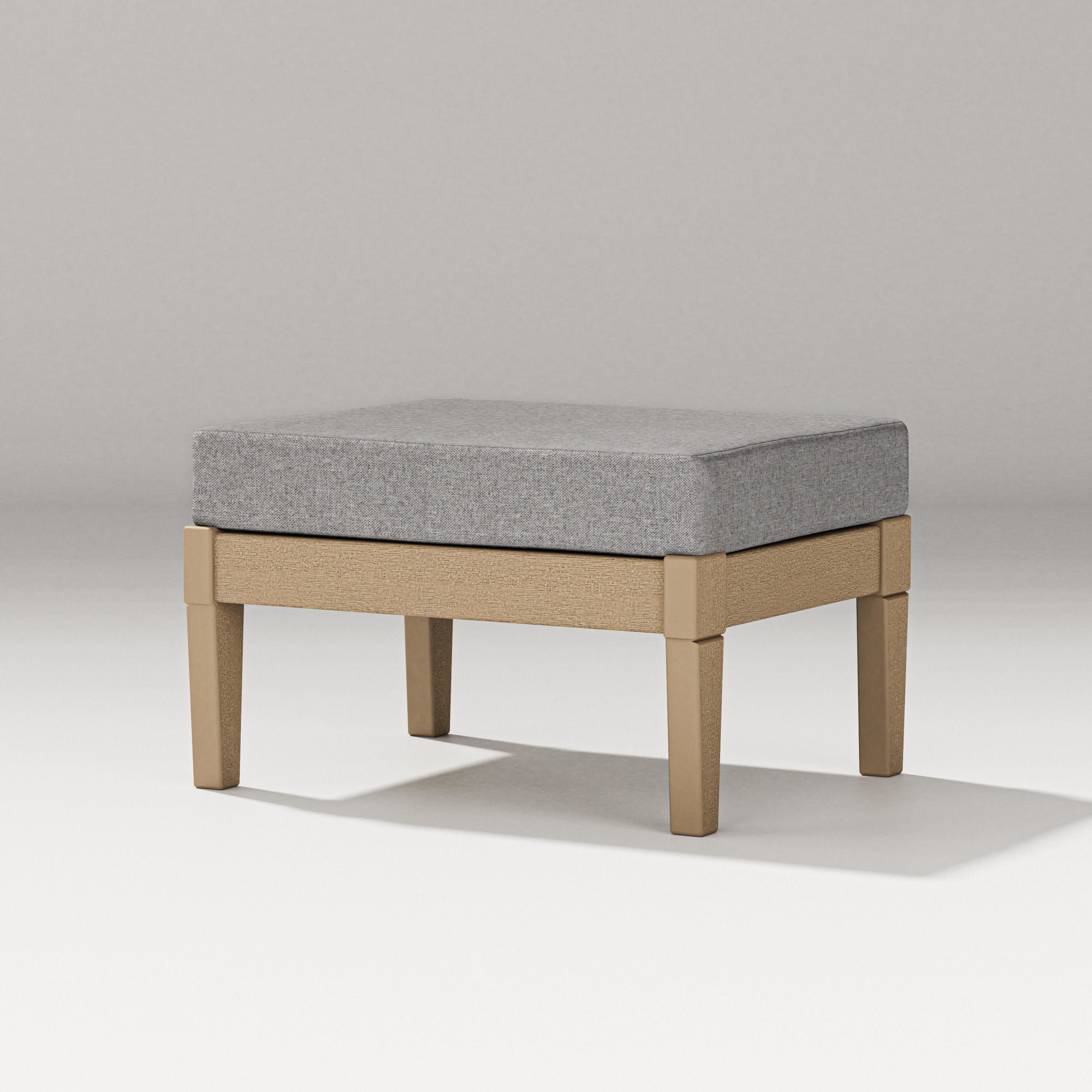 Estate Lounge Ottoman in Vintage Sahara / Grey Mist