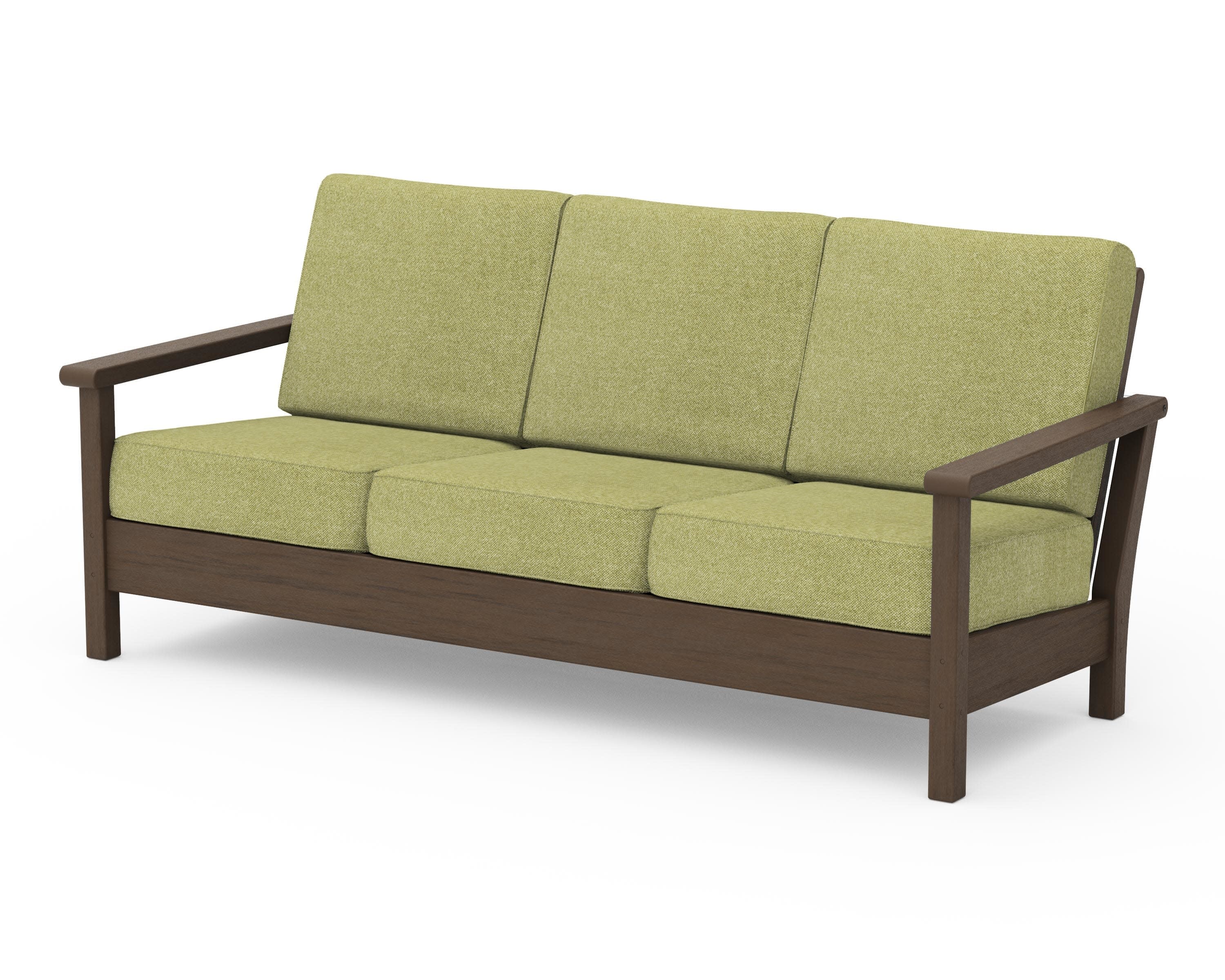 Harbour Deep Seating Sofa in Kona / Chartreuse Boucle