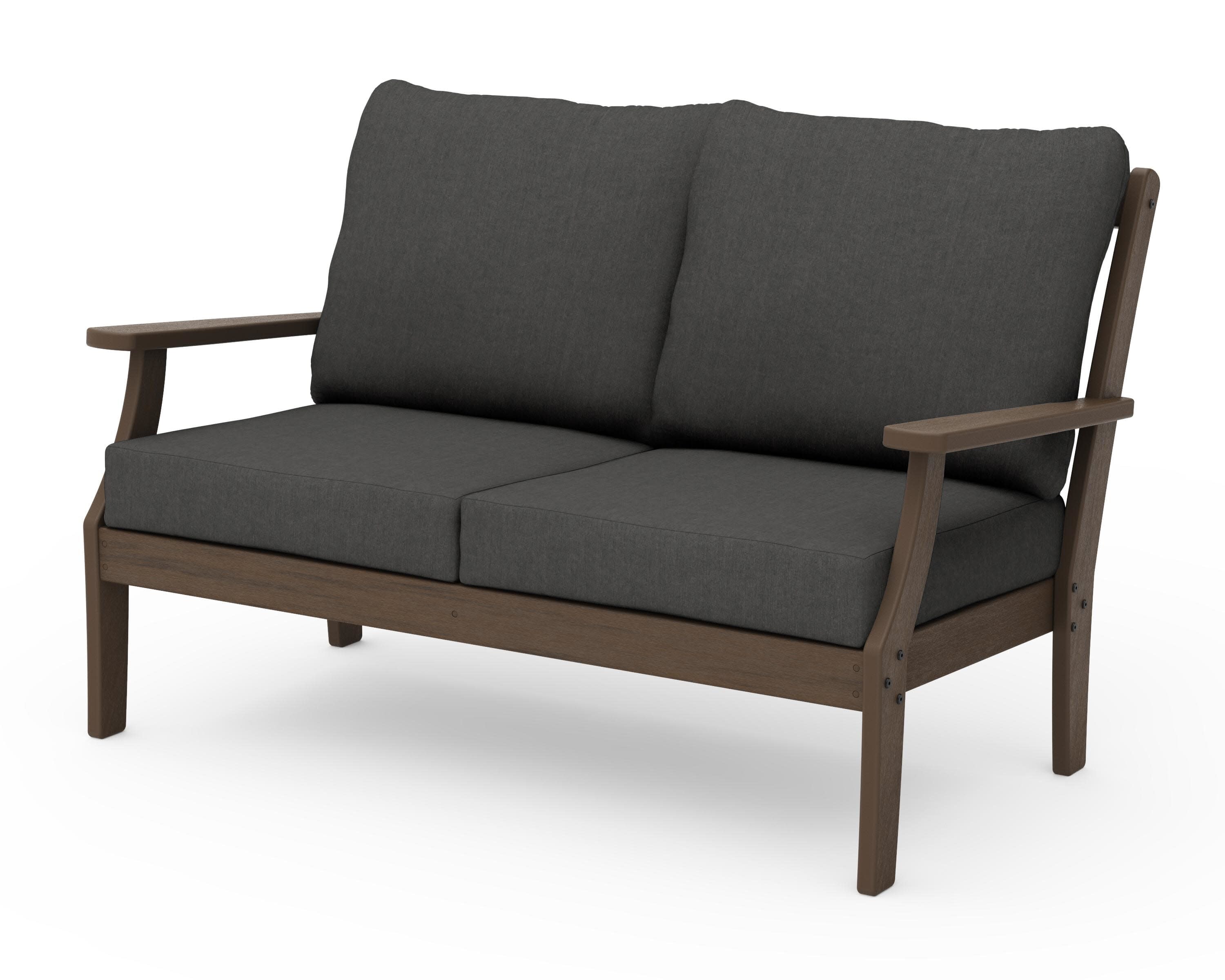 Braxton Deep Seating Loveseat in Kona / Spectrum Carbon