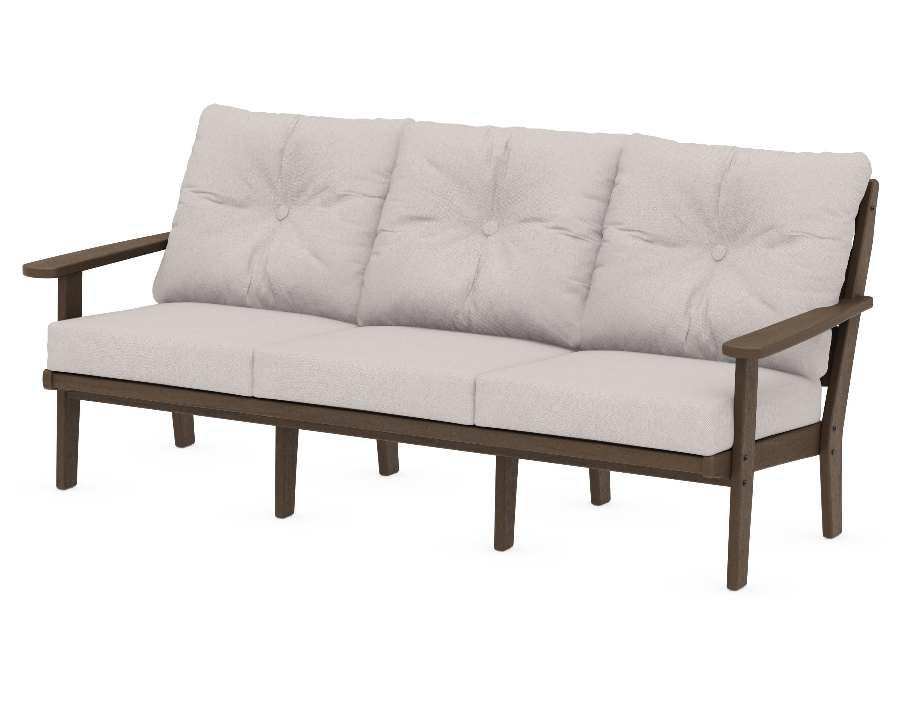 Lakeside Deep Seating Sofa in Kona / Dune Burlap