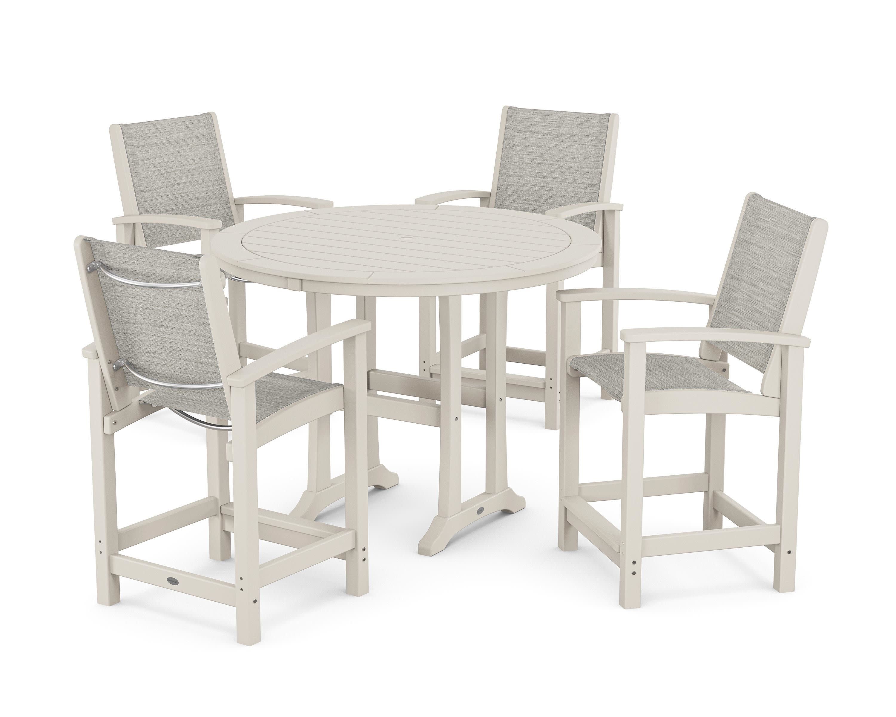Coastal 5-Piece Counter Set in Sand / Birch Sling