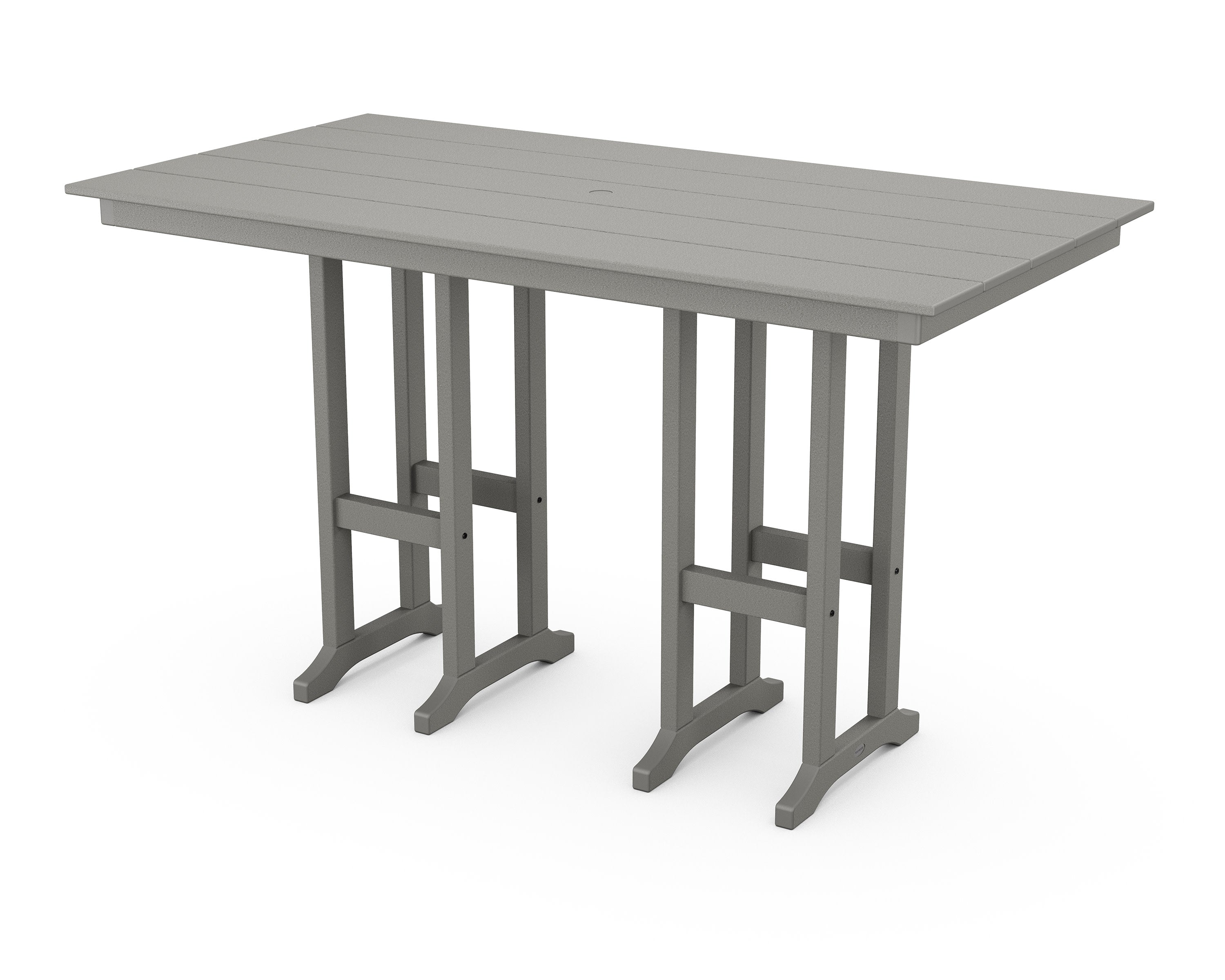Farmhouse 37" x 72" Bar Table in Slate Grey