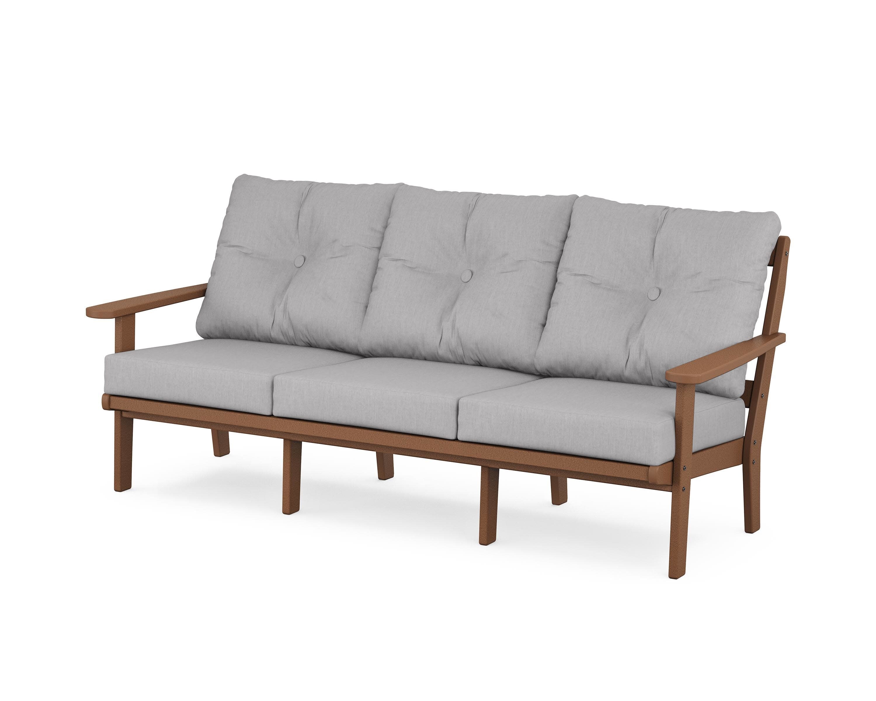 Mission Deep Seating Sofa in Teak / Granite