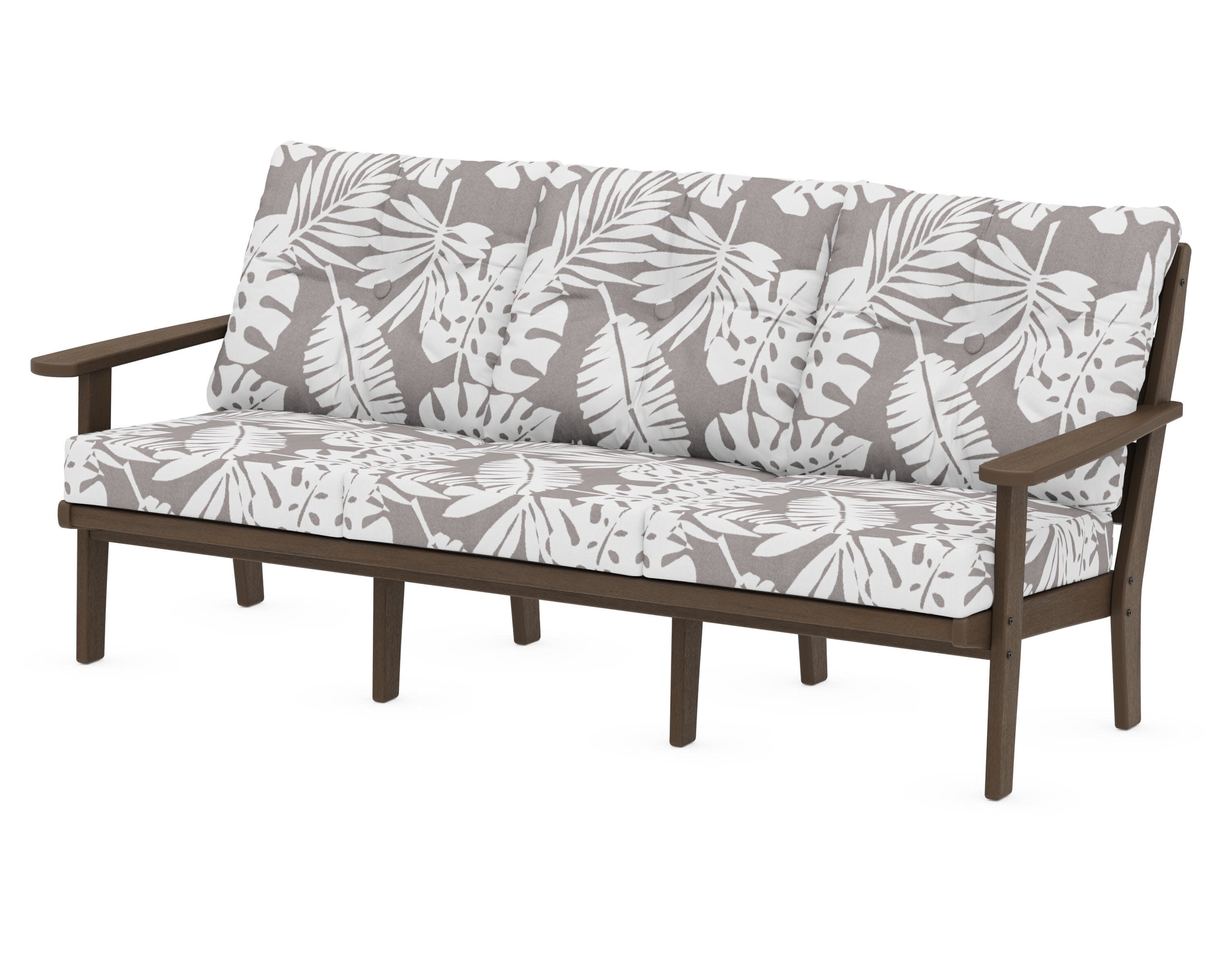 Lakeside Deep Seating Sofa in Kona / Leaf Grey Mist