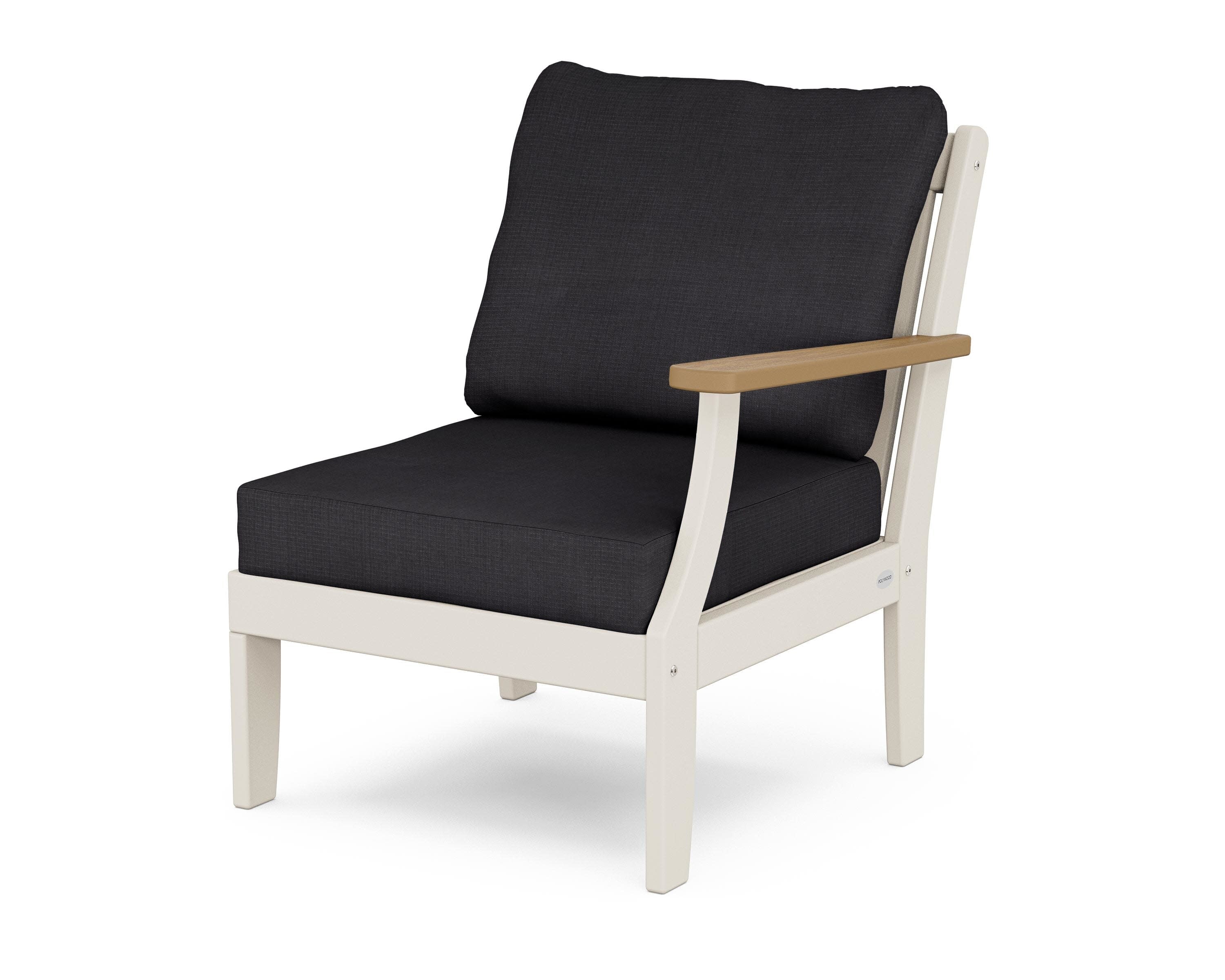 Braxton Modular Right Arm Chair in Sand / Natural / Midnight Linen