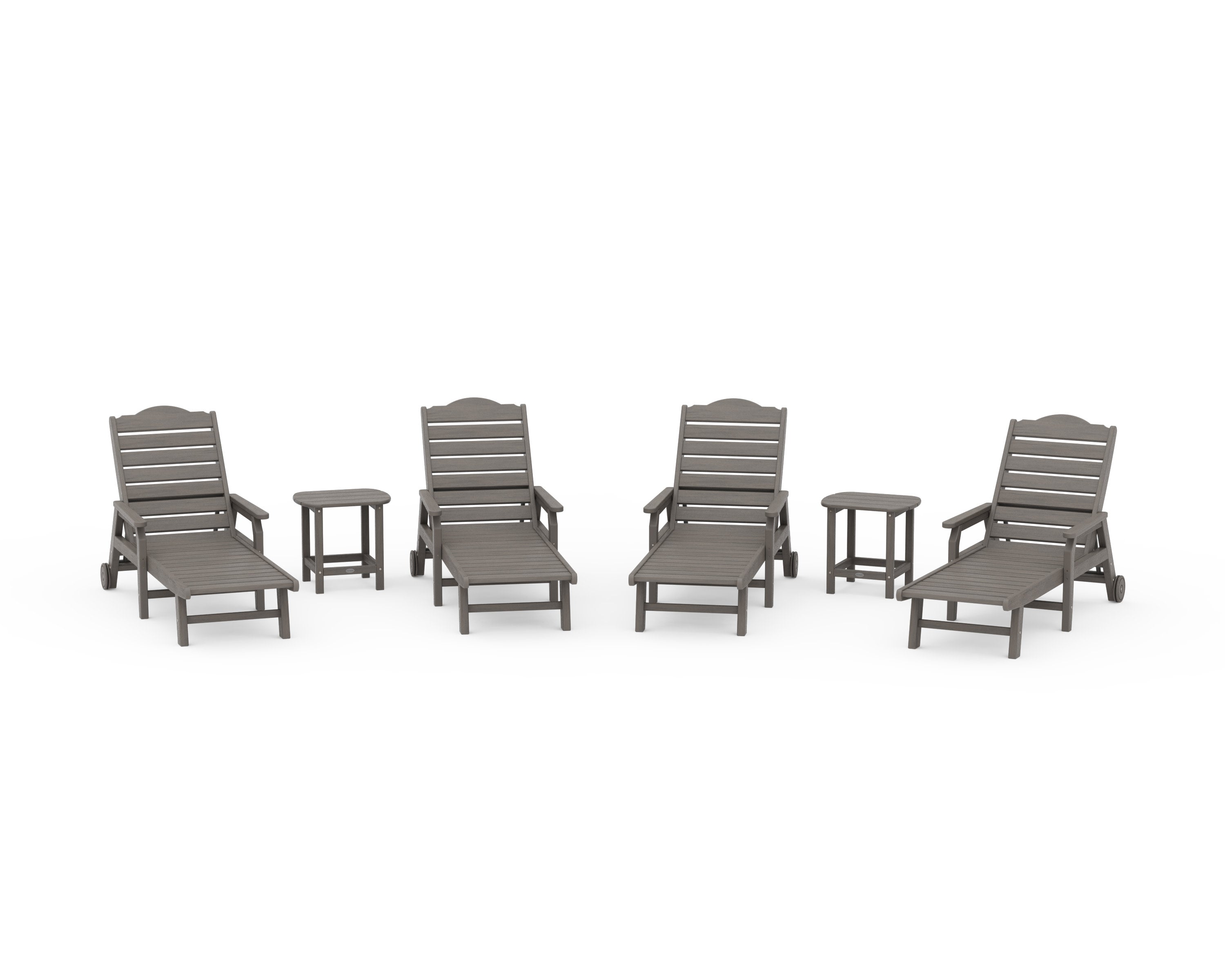 6-Piece Savannah Chaise Lounge Set in Driftwood