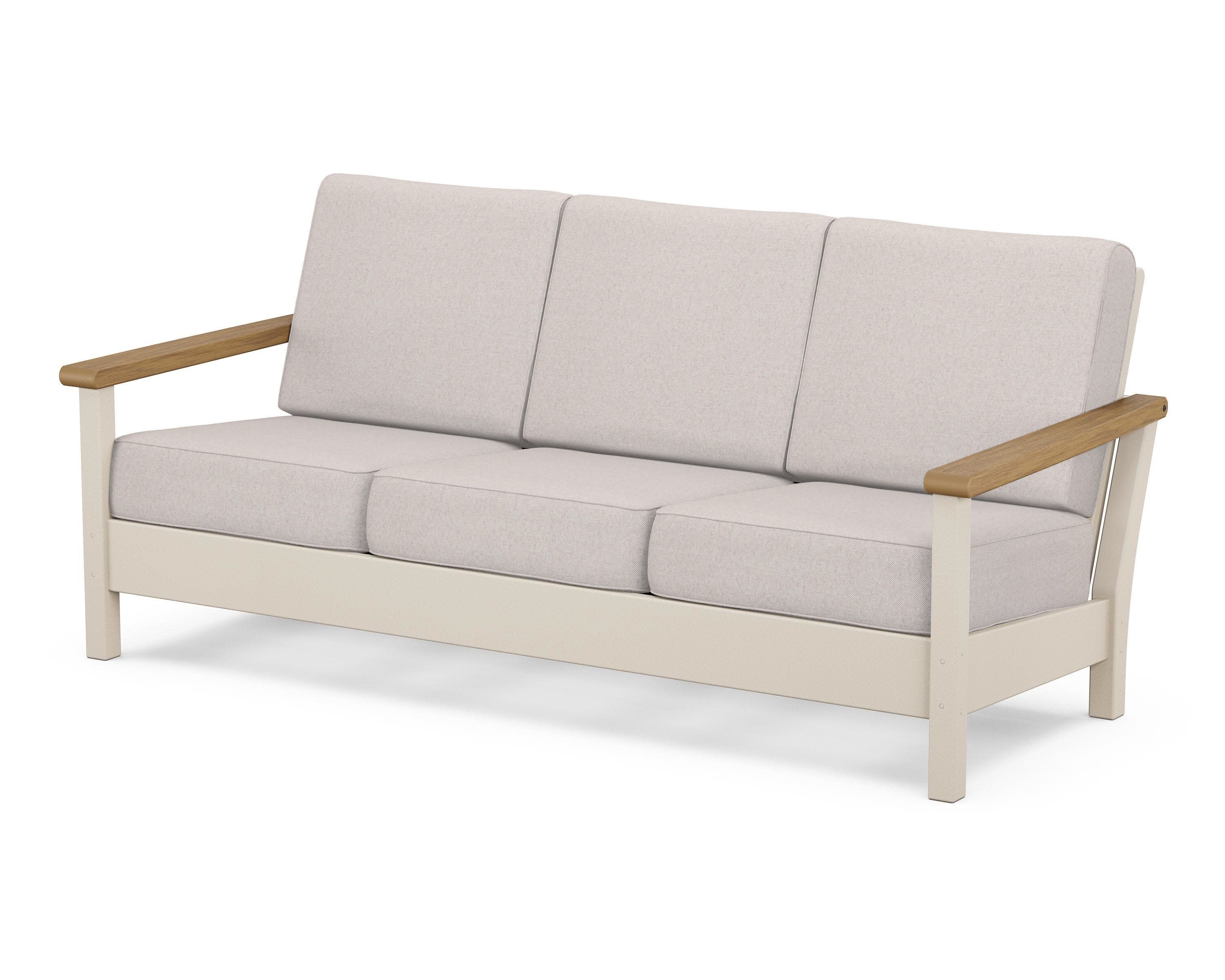 Harbour Deep Seating Sofa in Sand / Natural / Dune Burlap