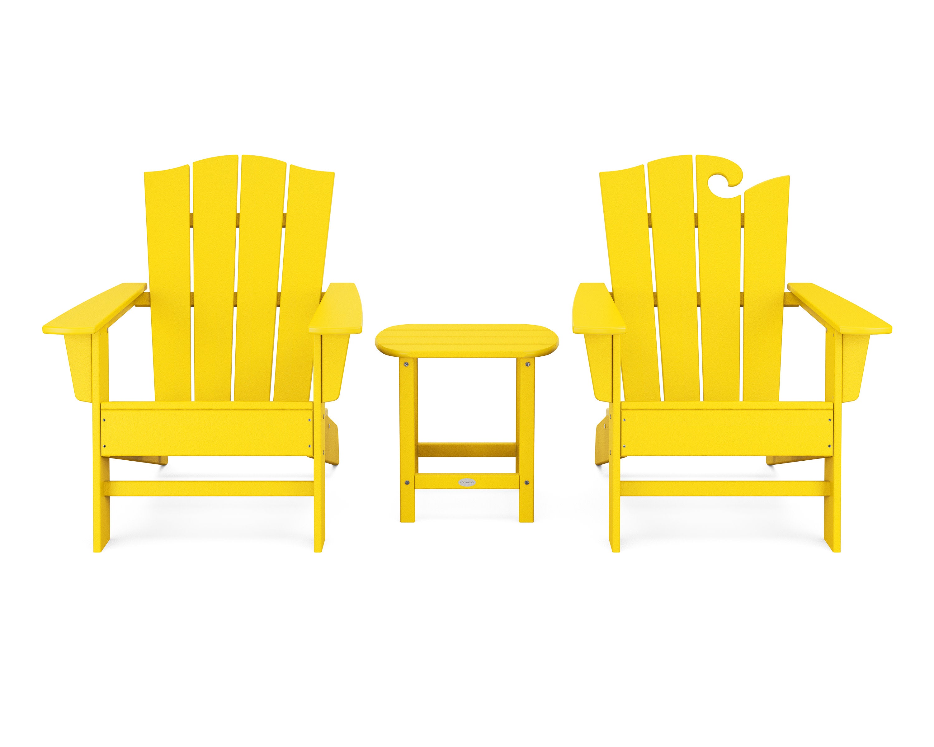 Wave Collection 3-Piece Set in Lemon