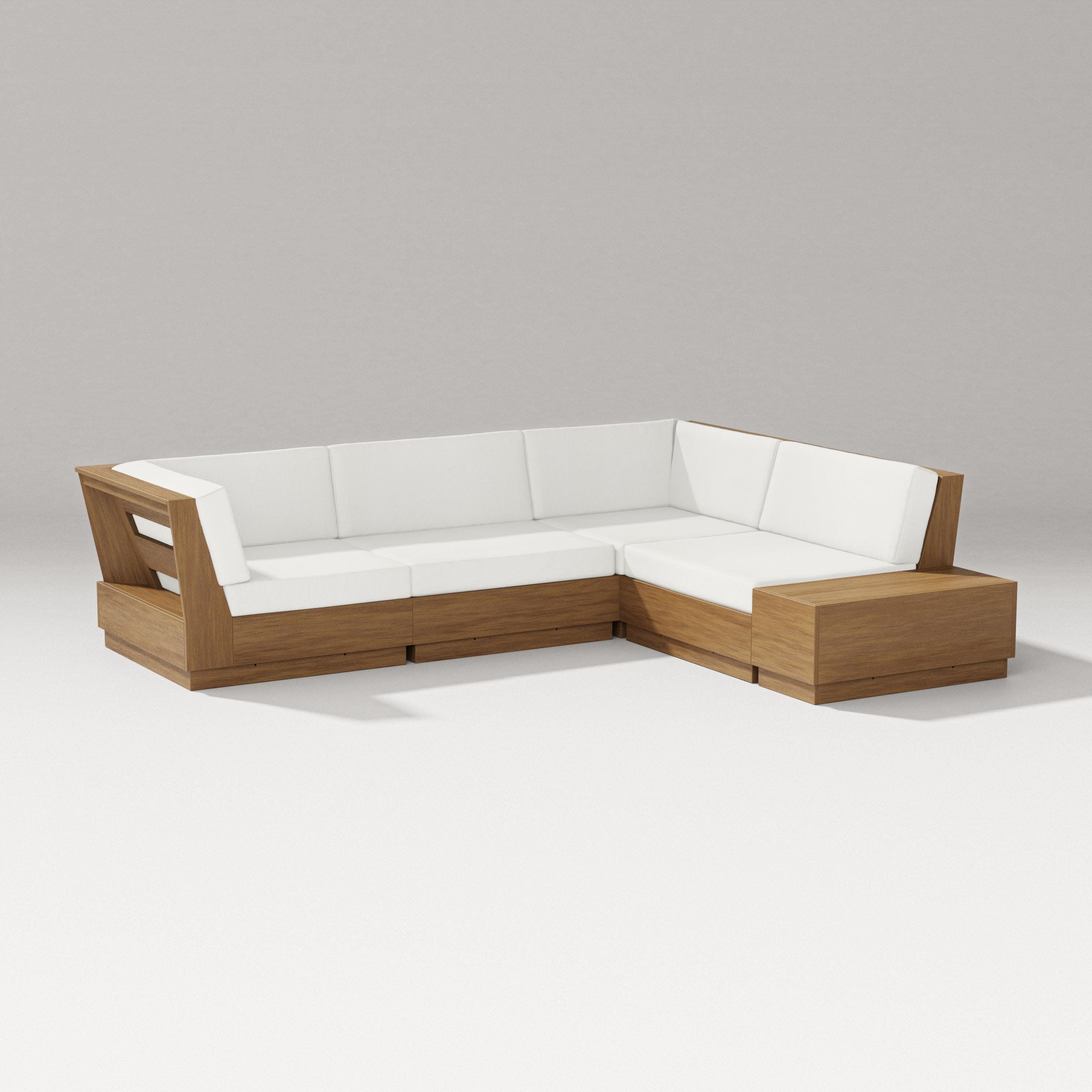 Elevate Corner Sectional in Natural / Natural Linen