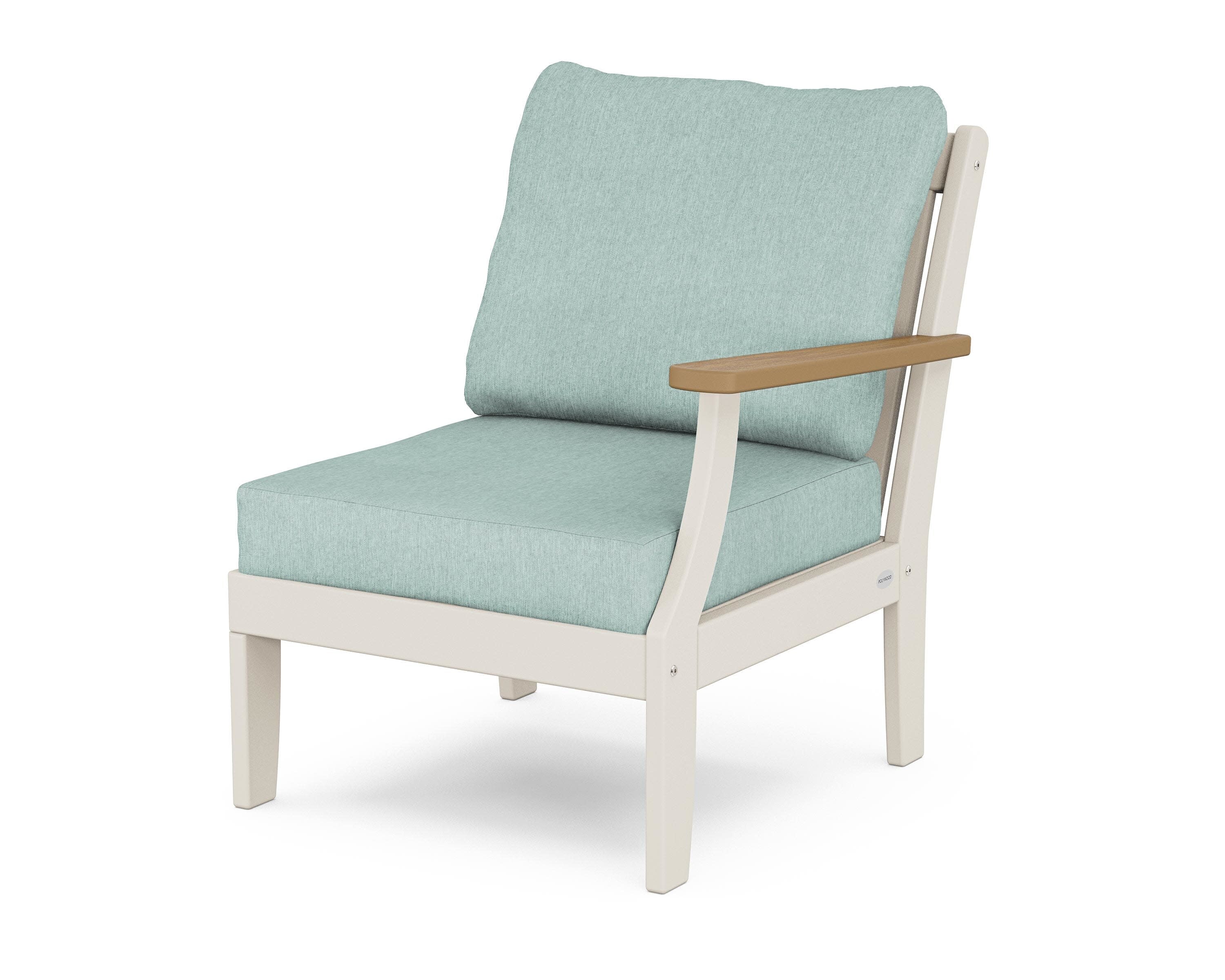 Braxton Modular Right Arm Chair in Sand / Natural / Glacier Spa