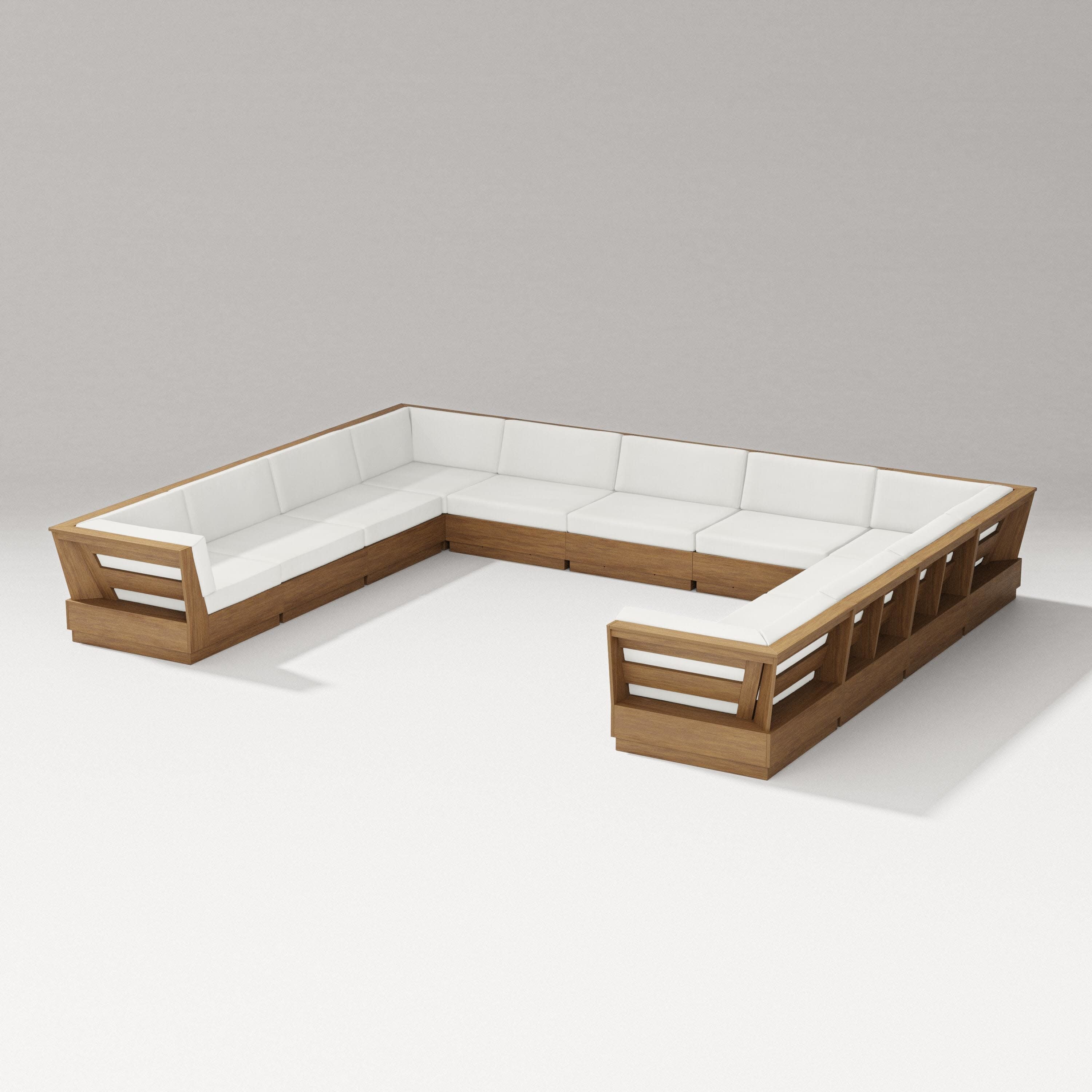 Elevate Large U-Shaped Sectional in Natural / Natural Linen
