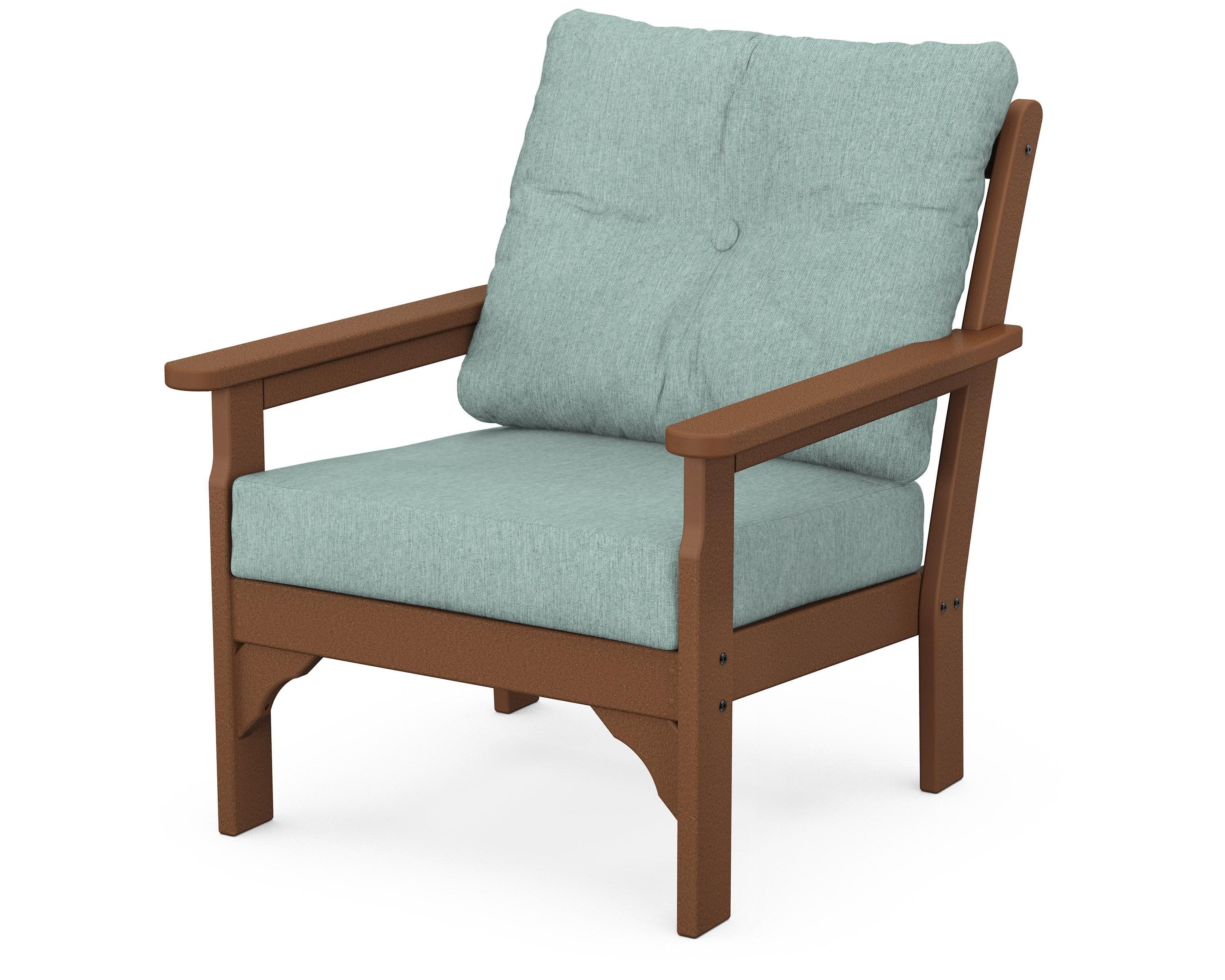 Vineyard Deep Seating Chair in Teak / Glacier Spa