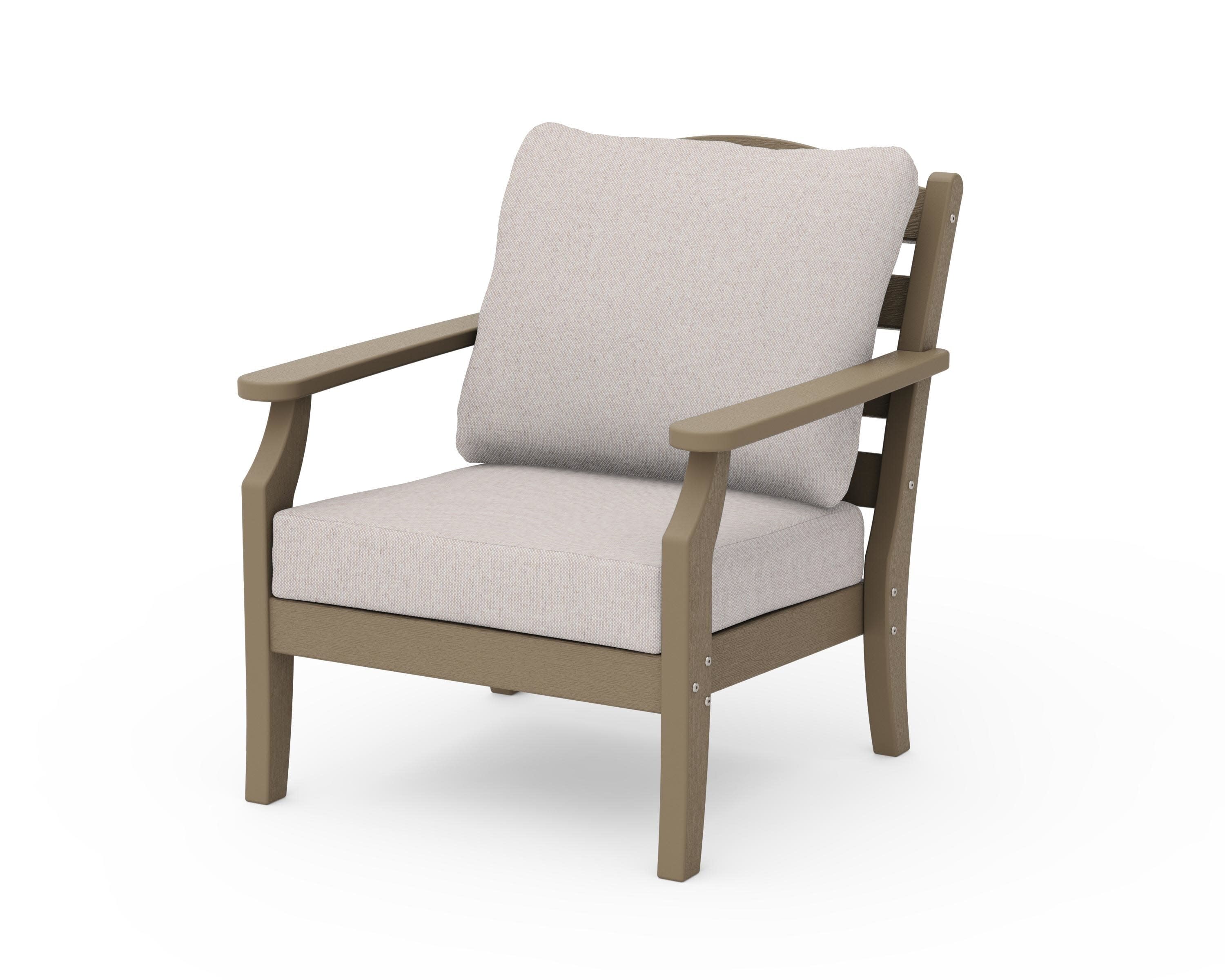 Savannah Deep Seating Chair in Vintage Sahara / Dune Burlap