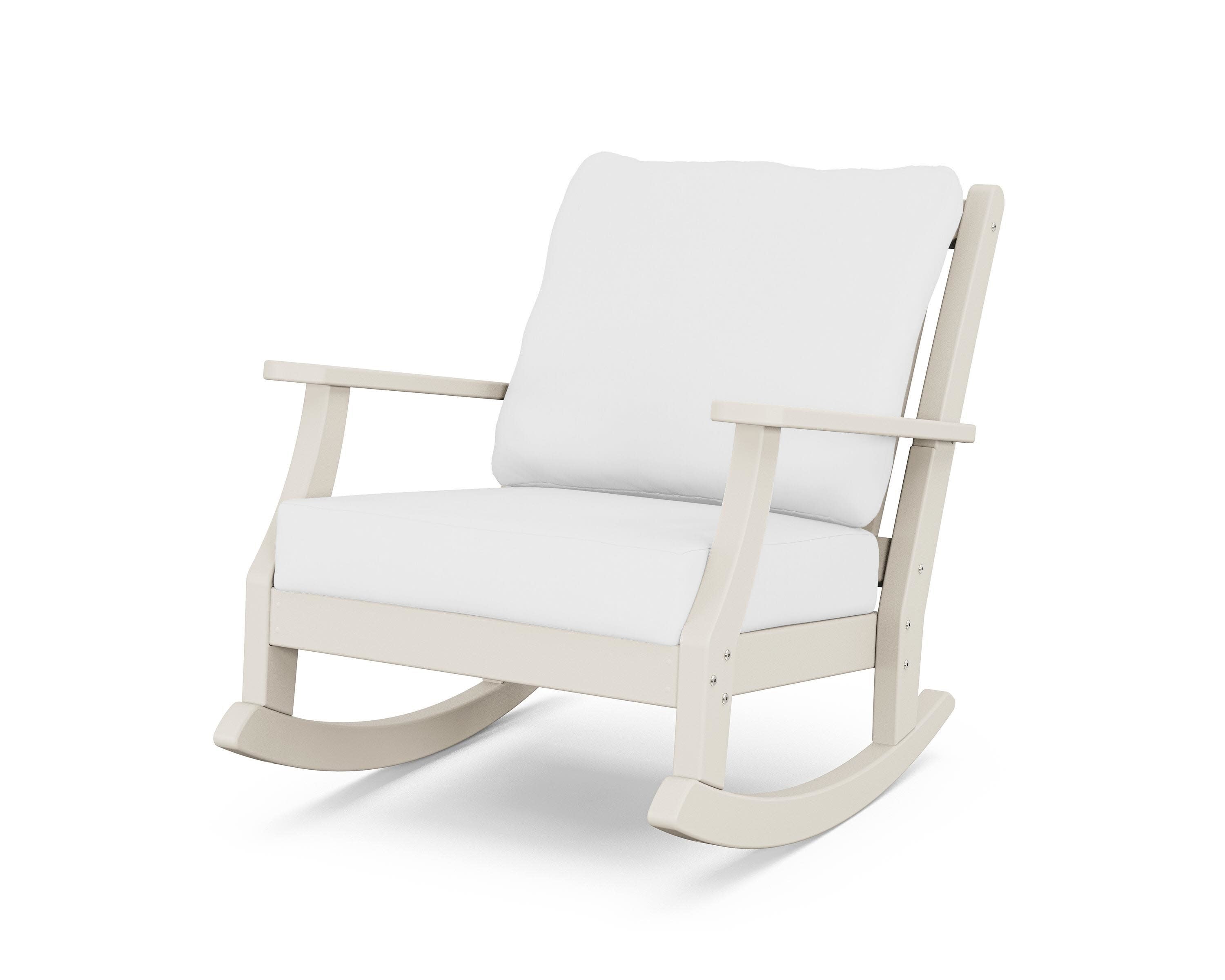 Wovendale Deep Seating Rocking Chair in Sand / Natural