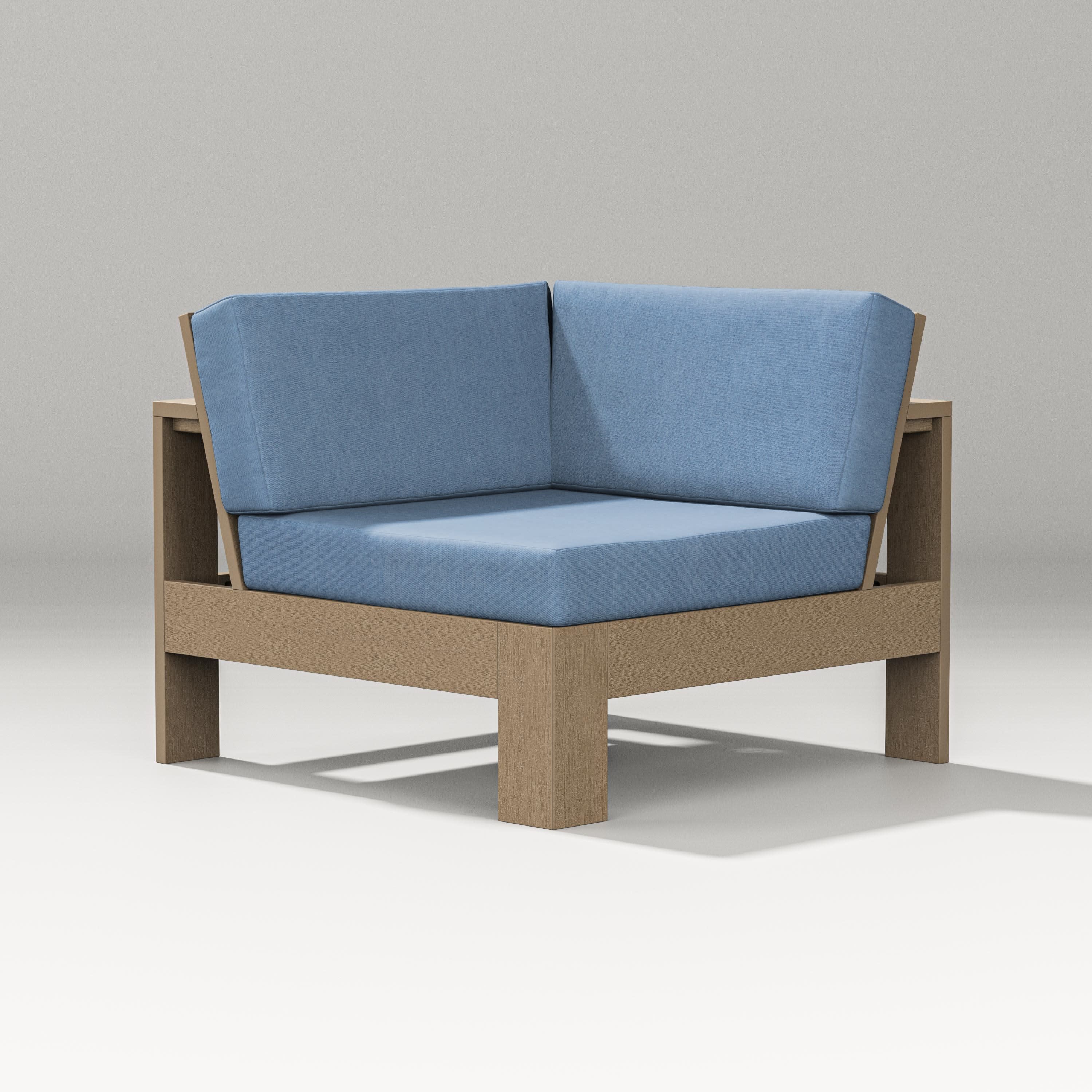 Latitude Modular Corner Chair in Vintage Sahara / Sky Blue
