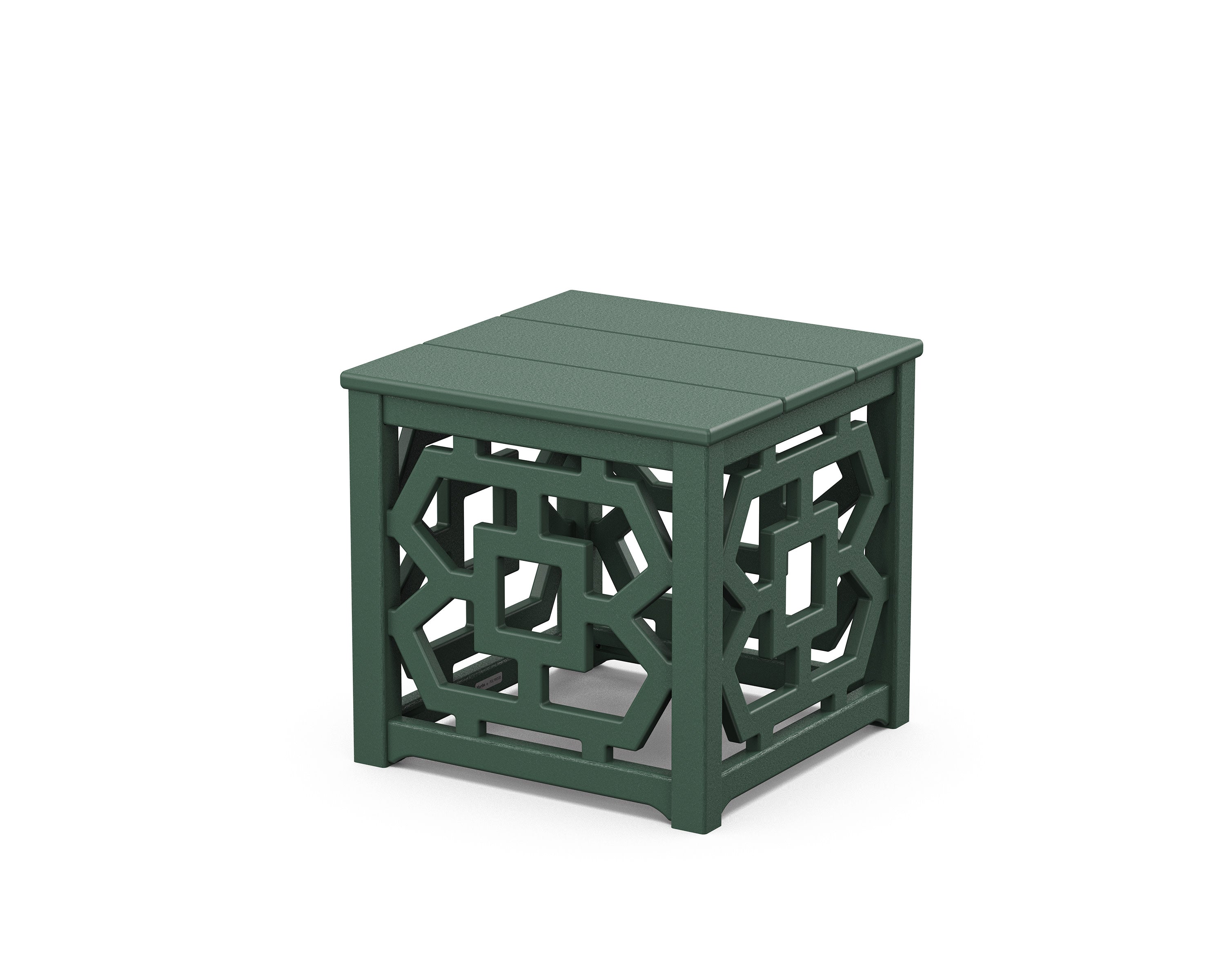 Chinoiserie Accent Table in Green