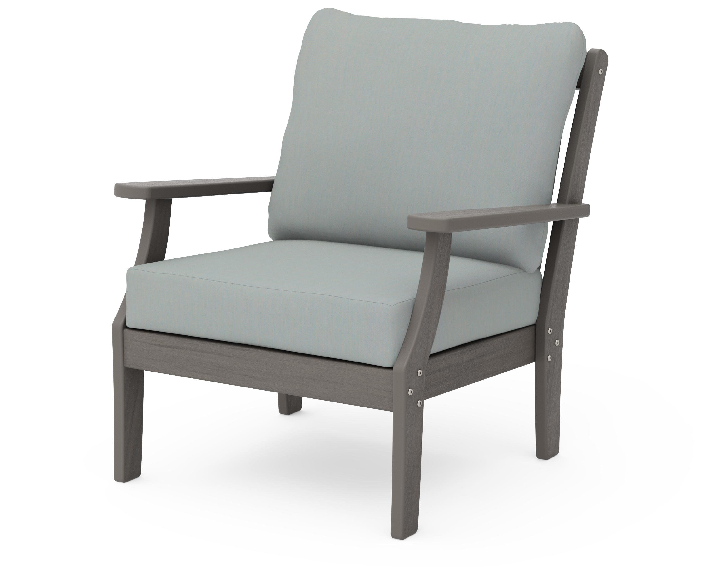 Braxton Deep Seating Chair in Driftwood / Spa
