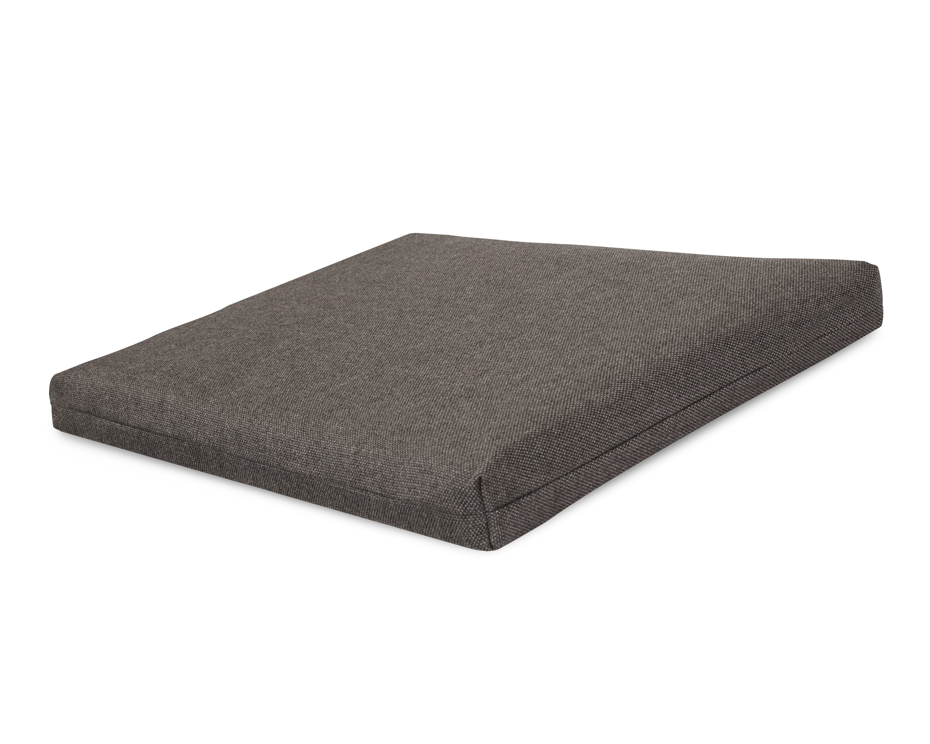 Seat Cushion - 18"D x 22"W x 2.5"H in Blend Coal
