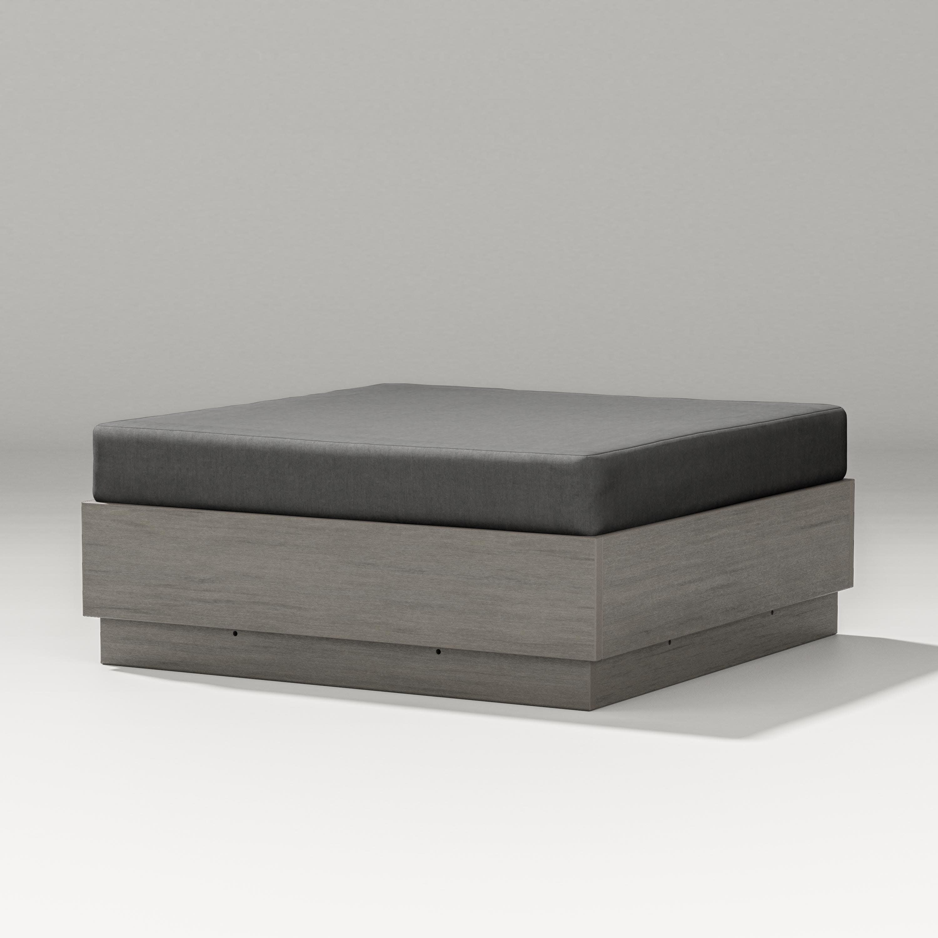 Elevate Lounge Ottoman in Driftwood / Spectrum Carbon