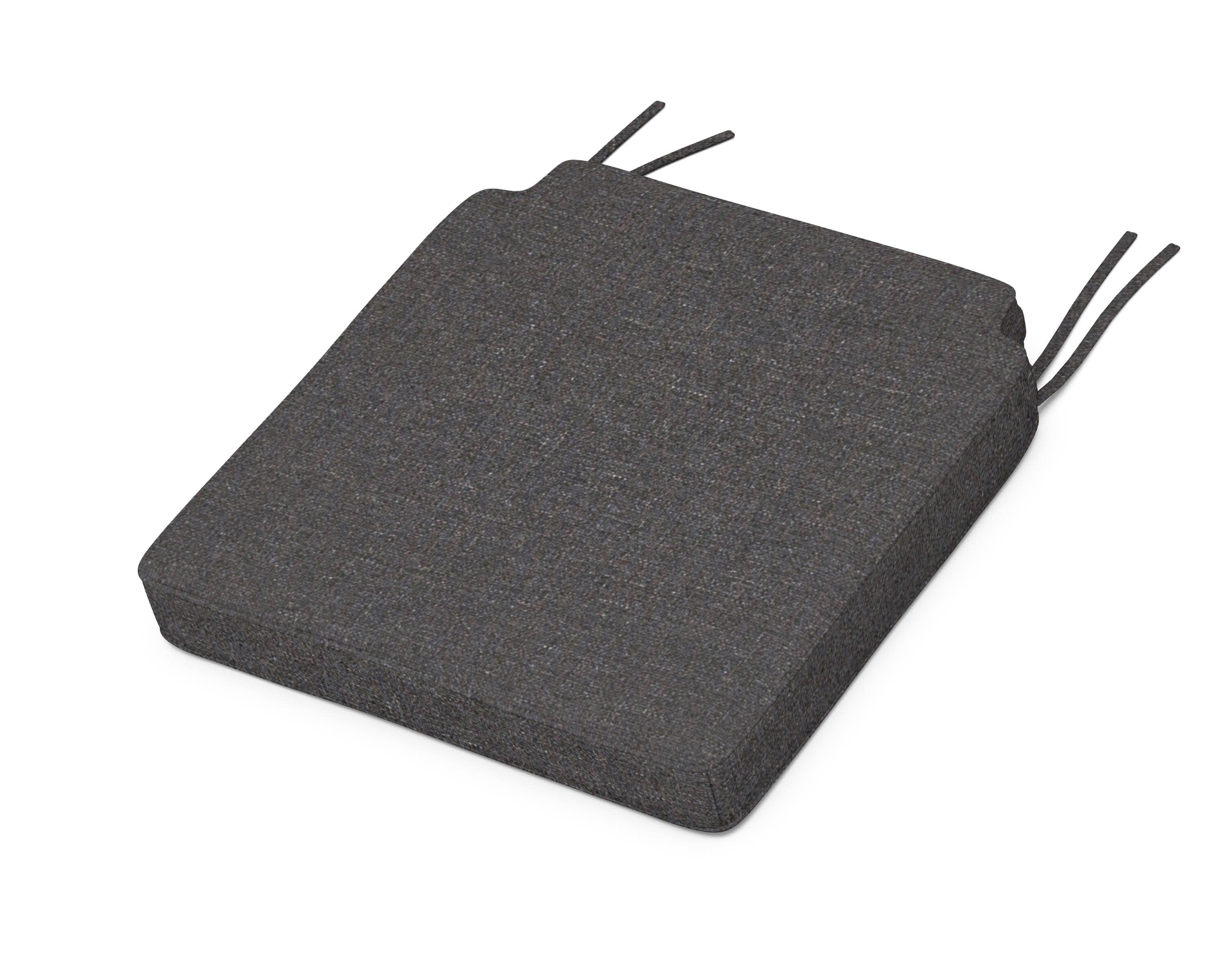 Acadia Dining Side Seat Cushion in Ash Charcoal