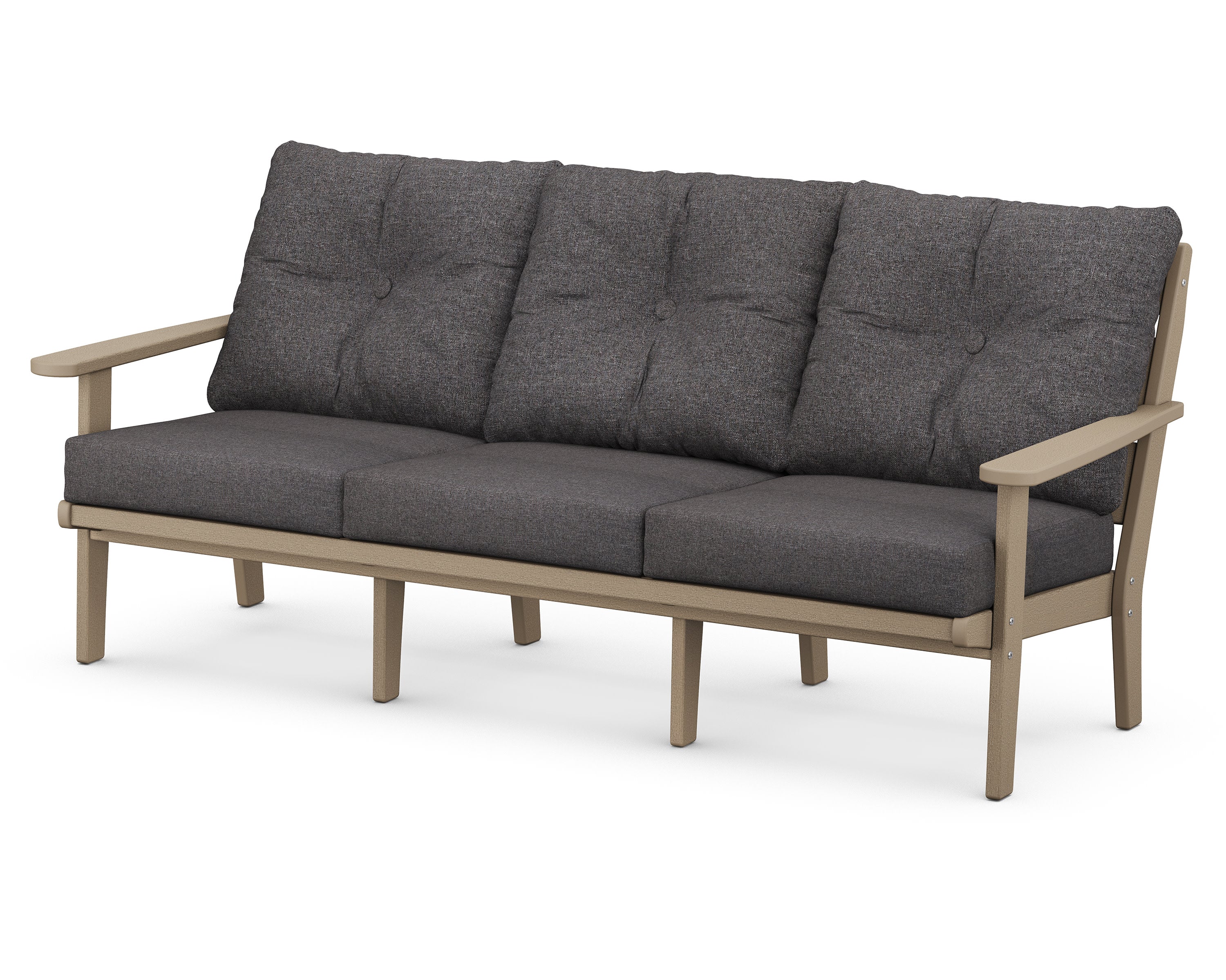 Lakeside Deep Seating Sofa in Vintage Sahara / Ash Charcoal