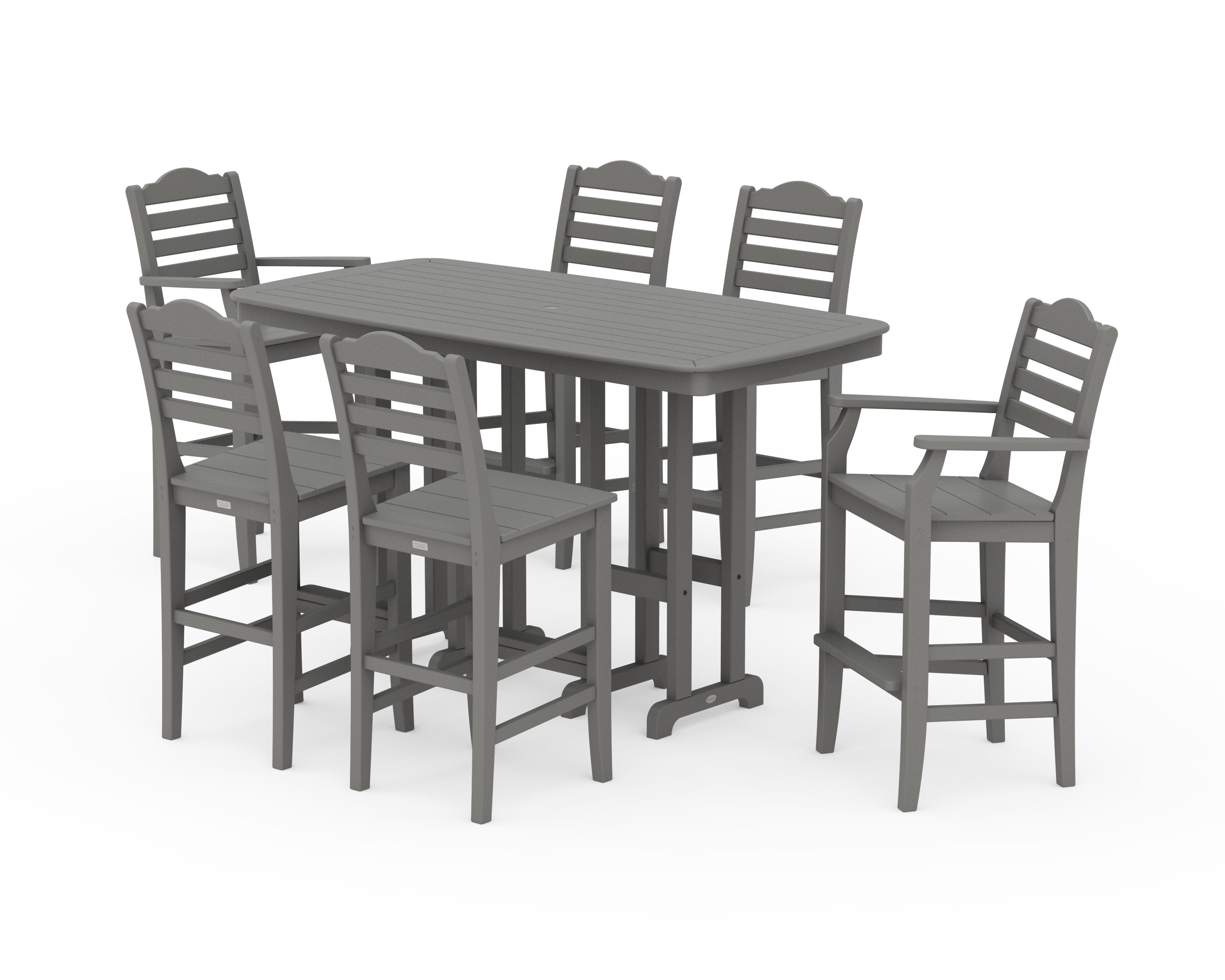 Savannah 7-Piece Bar Set in Slate Grey